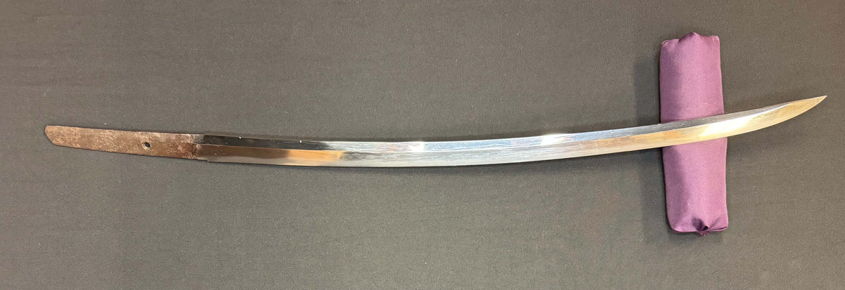 Antique Nihonto - Naginata Naoshi Long Wakizashi in Shirasaya