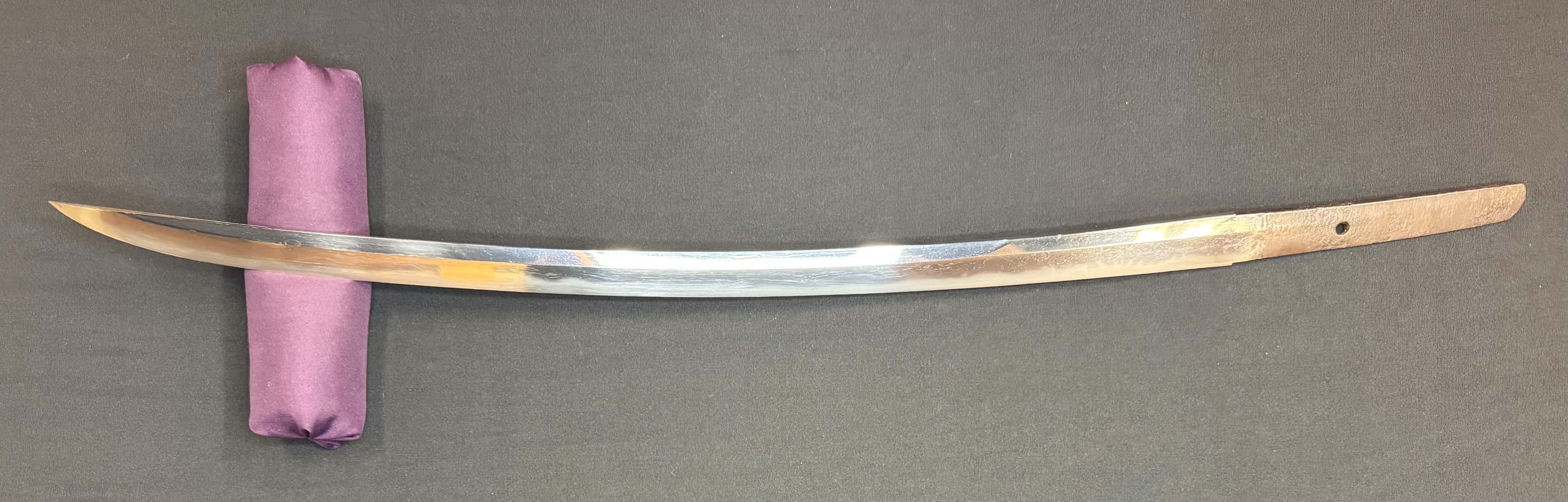 Antique Nihonto - Naginata Naoshi Long Wakizashi in Shirasaya