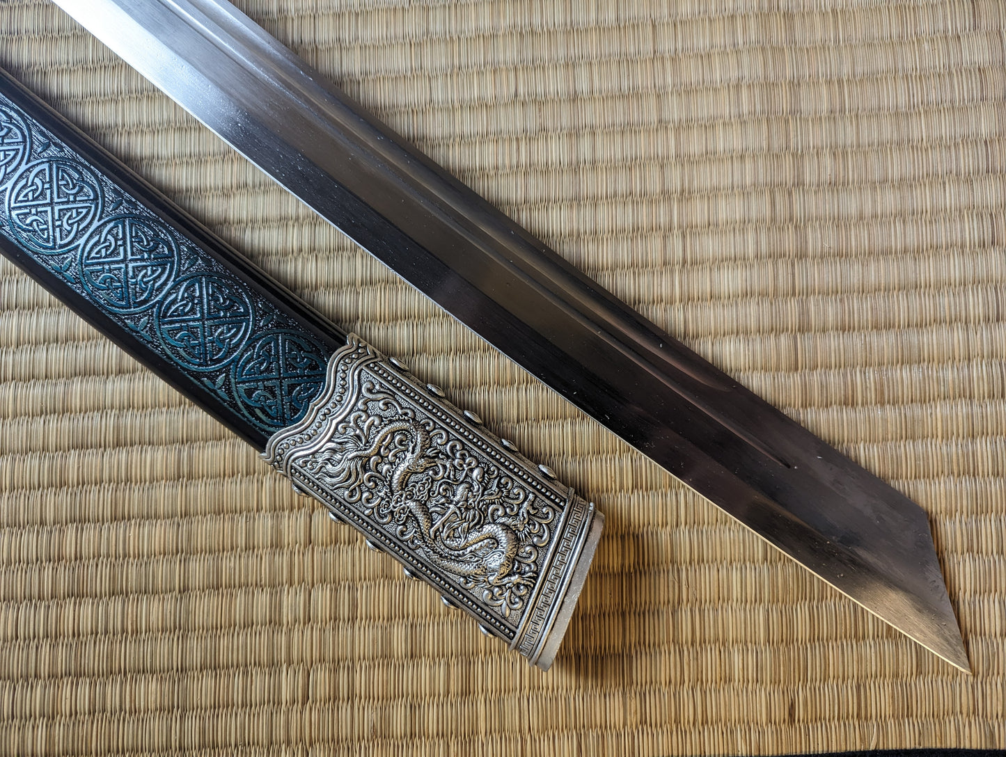 Long Kangxi Dao - Damascus Blade