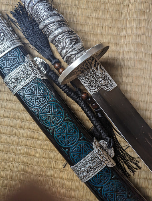 Long Kangxi Dao - Damascus Blade