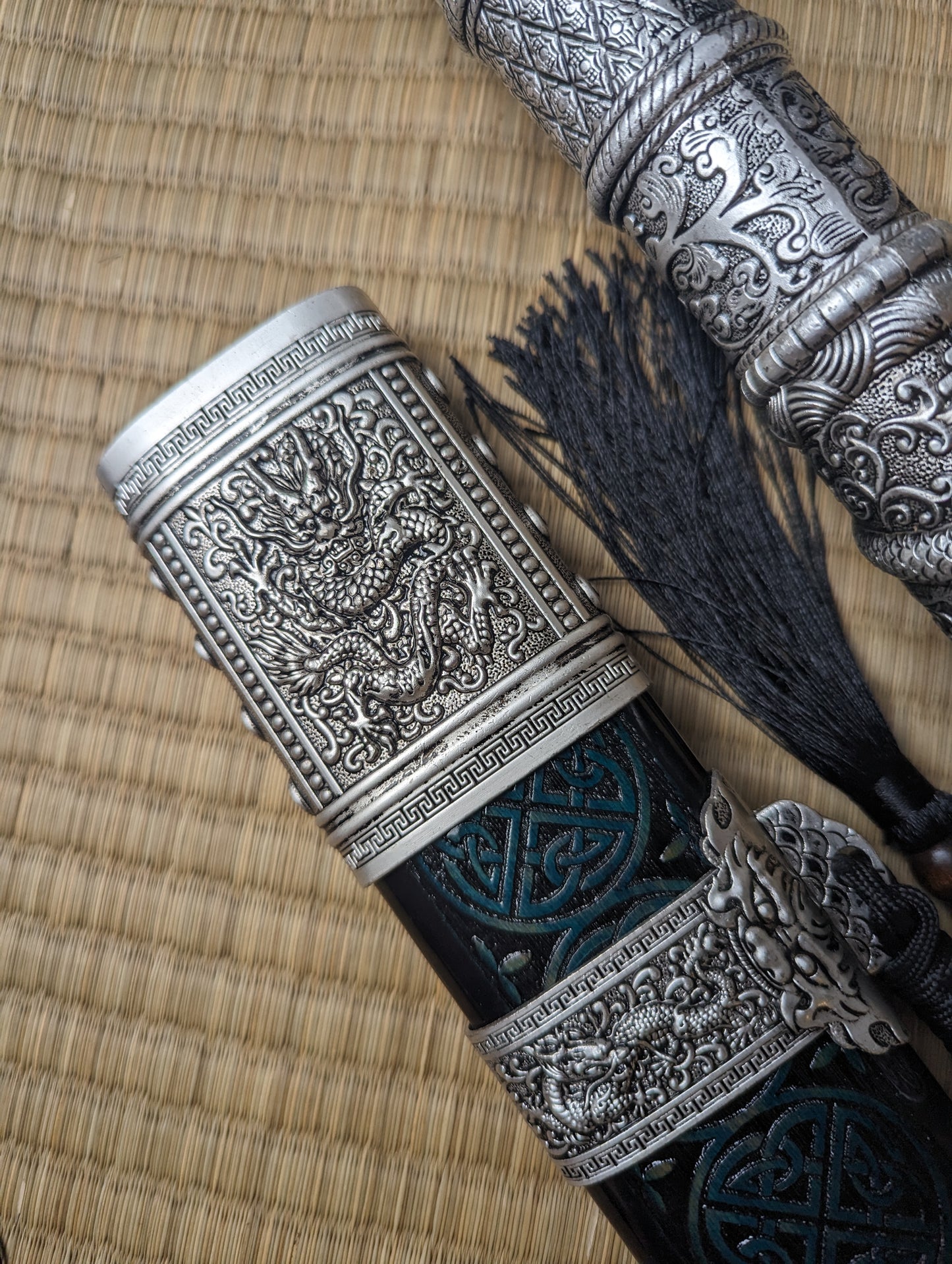 Long Kangxi Dao - Damascus Blade