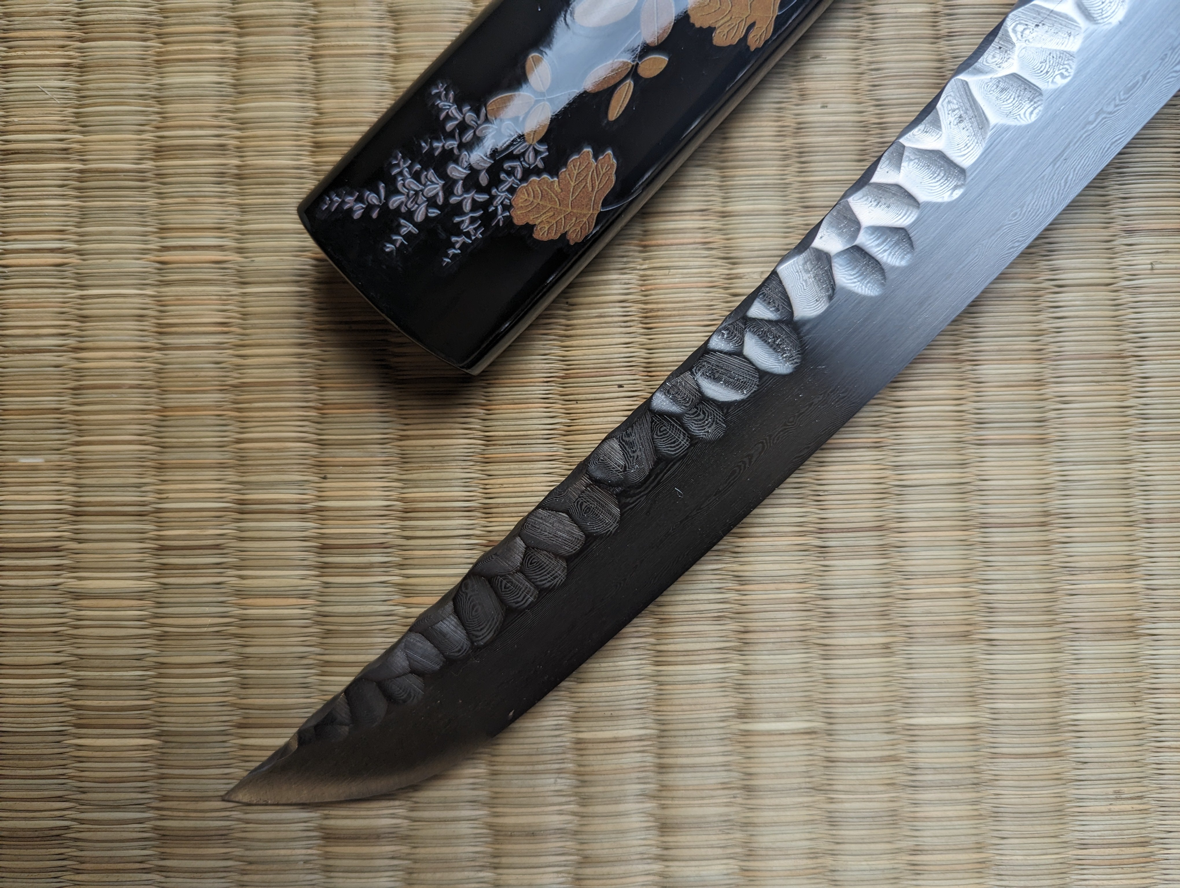 MADE TO ORDER Phoenix Armory Tanto -  Chrysanthemum Burst - hammer spine