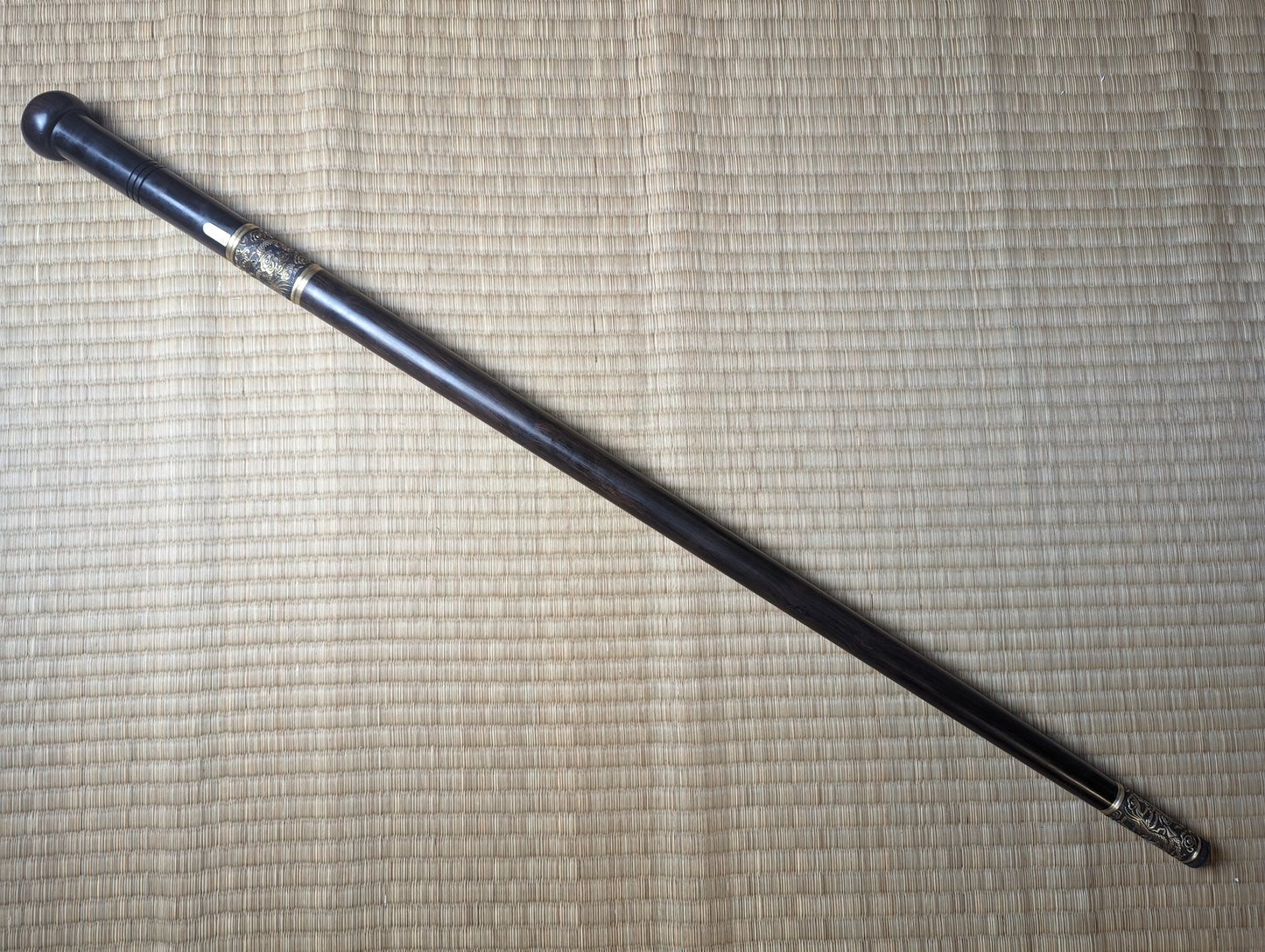 Cane Sword, Brass fittings