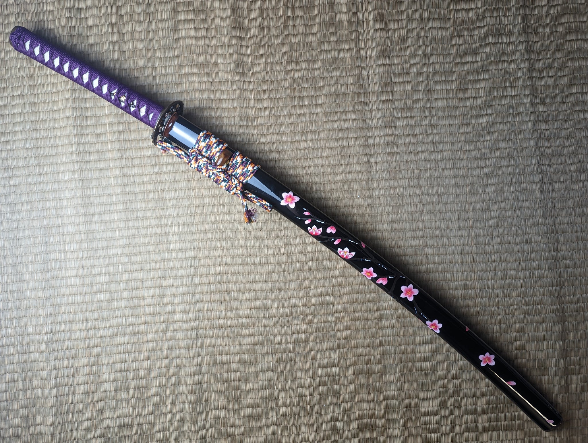 MADE TO ORDER Phoenix Arms Floating Blossoms Katana - T10, clay tempered, 3-shade polish