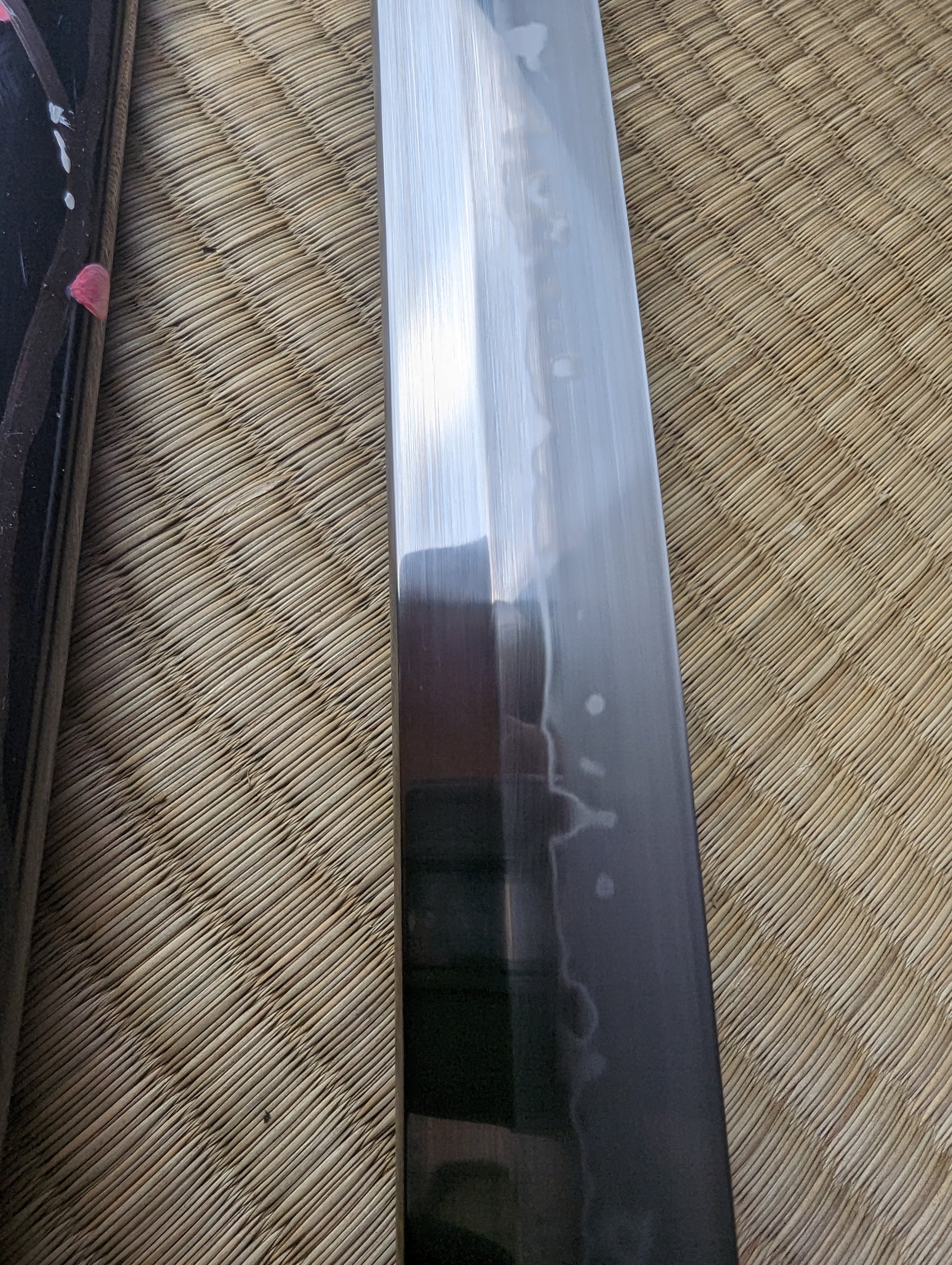 MADE TO ORDER Phoenix Arms Floating Blossoms Katana - T10, clay tempered, 3-shade polish