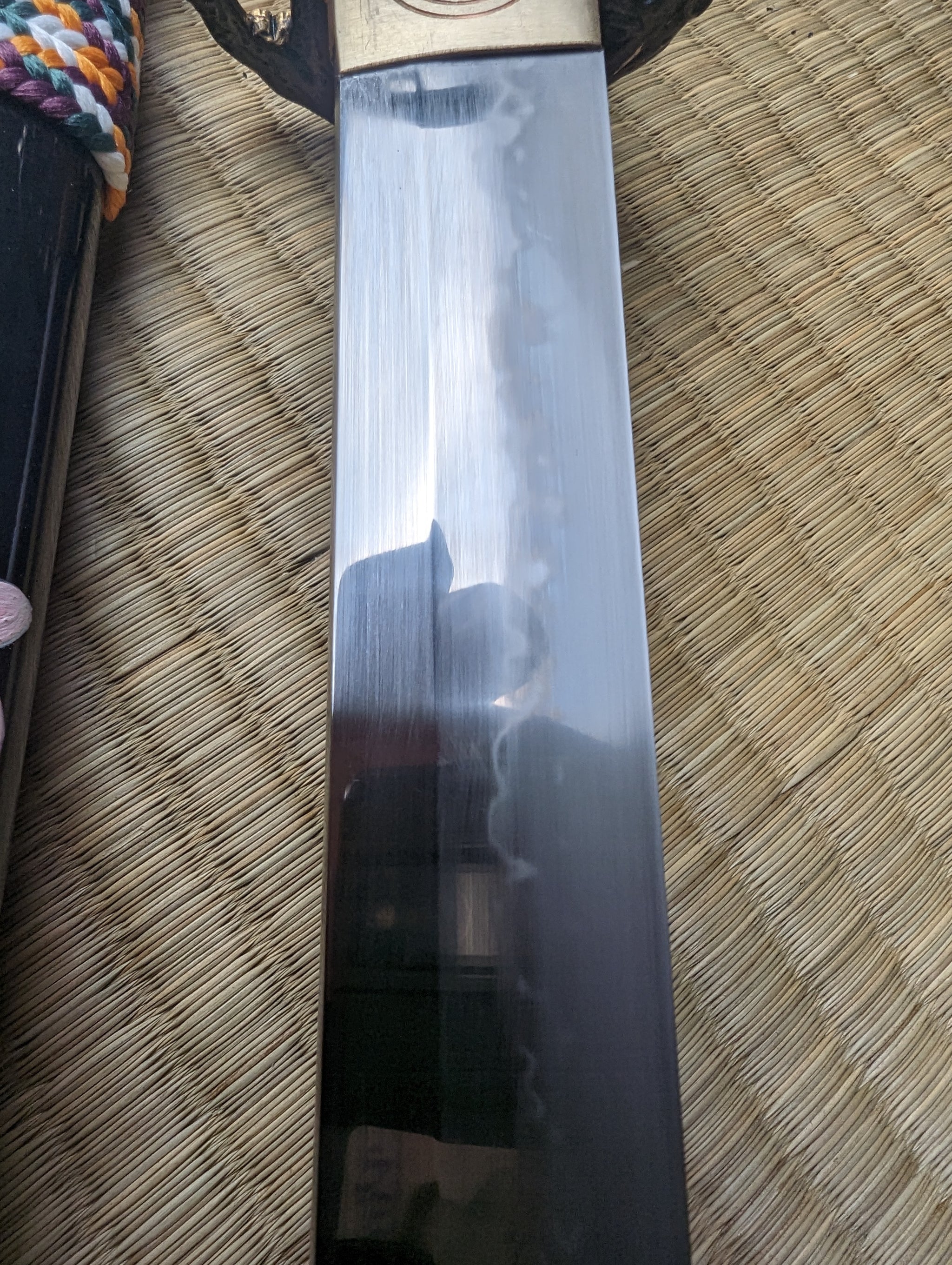 MADE TO ORDER Phoenix Arms Floating Blossoms Katana - T10, clay tempered, 3-shade polish