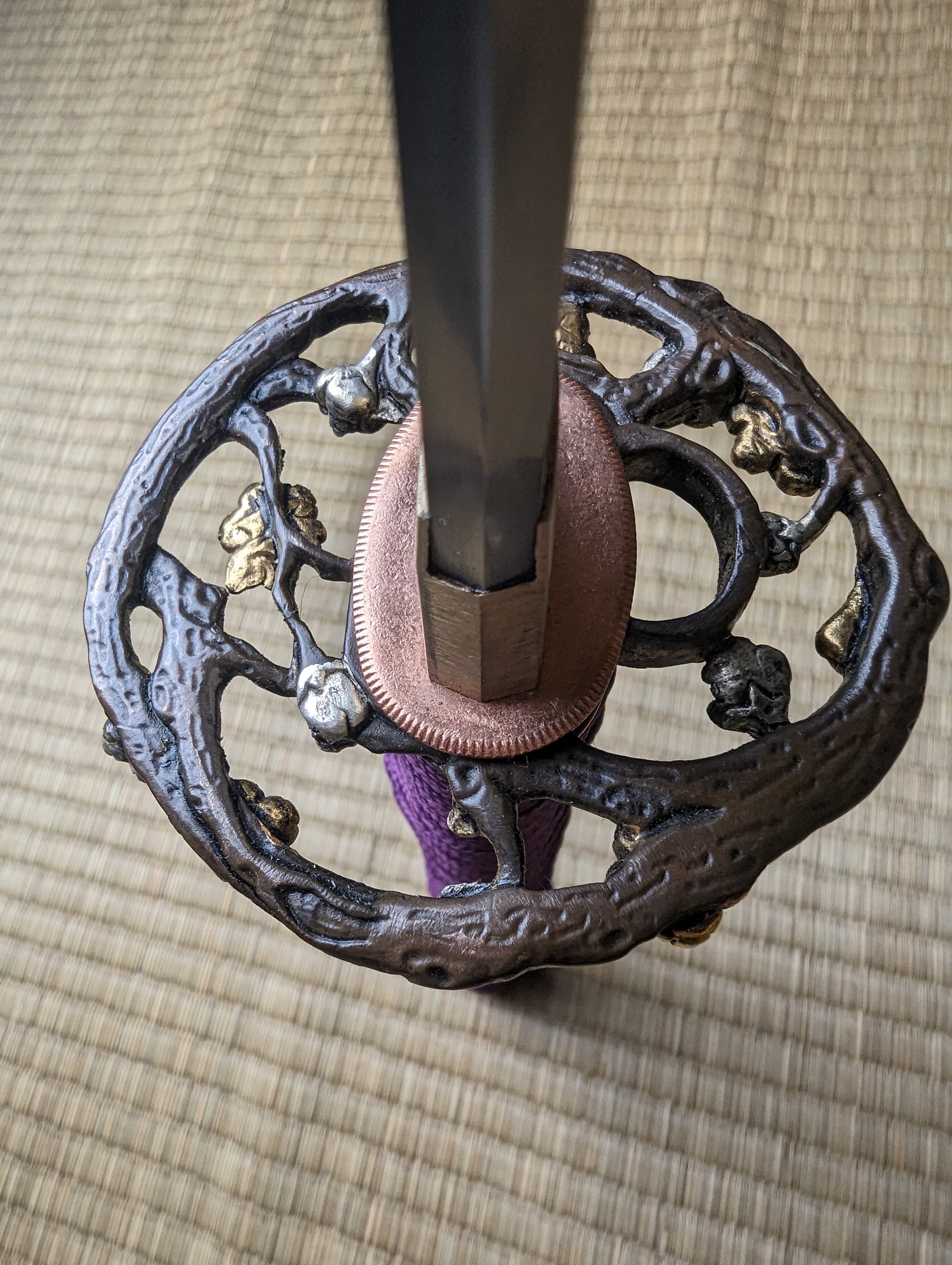 MADE TO ORDER Phoenix Arms Floating Blossoms Katana - T10, clay tempered, 3-shade polish