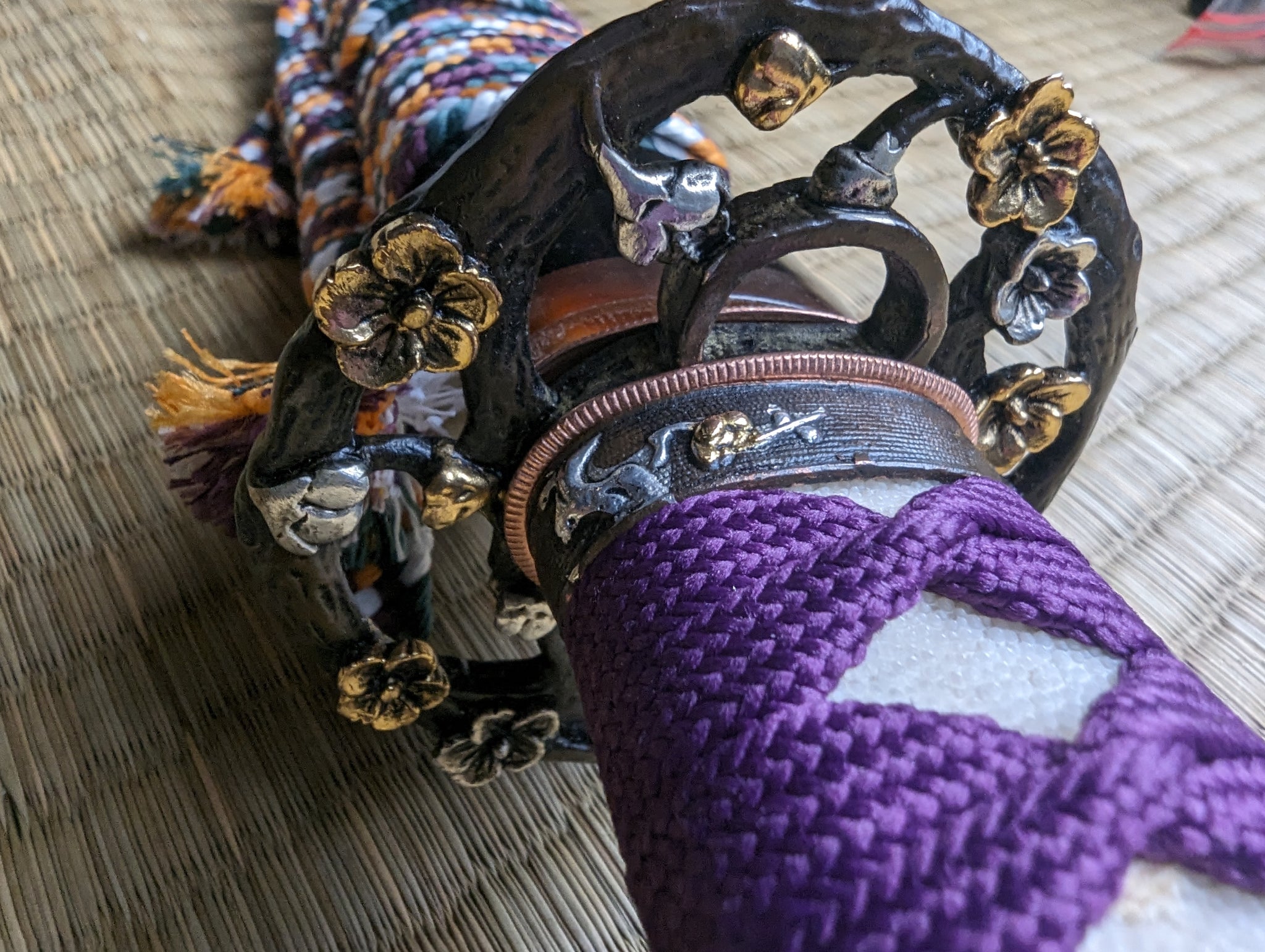 MADE TO ORDER Phoenix Arms Floating Blossoms Katana - T10, clay tempered, 3-shade polish