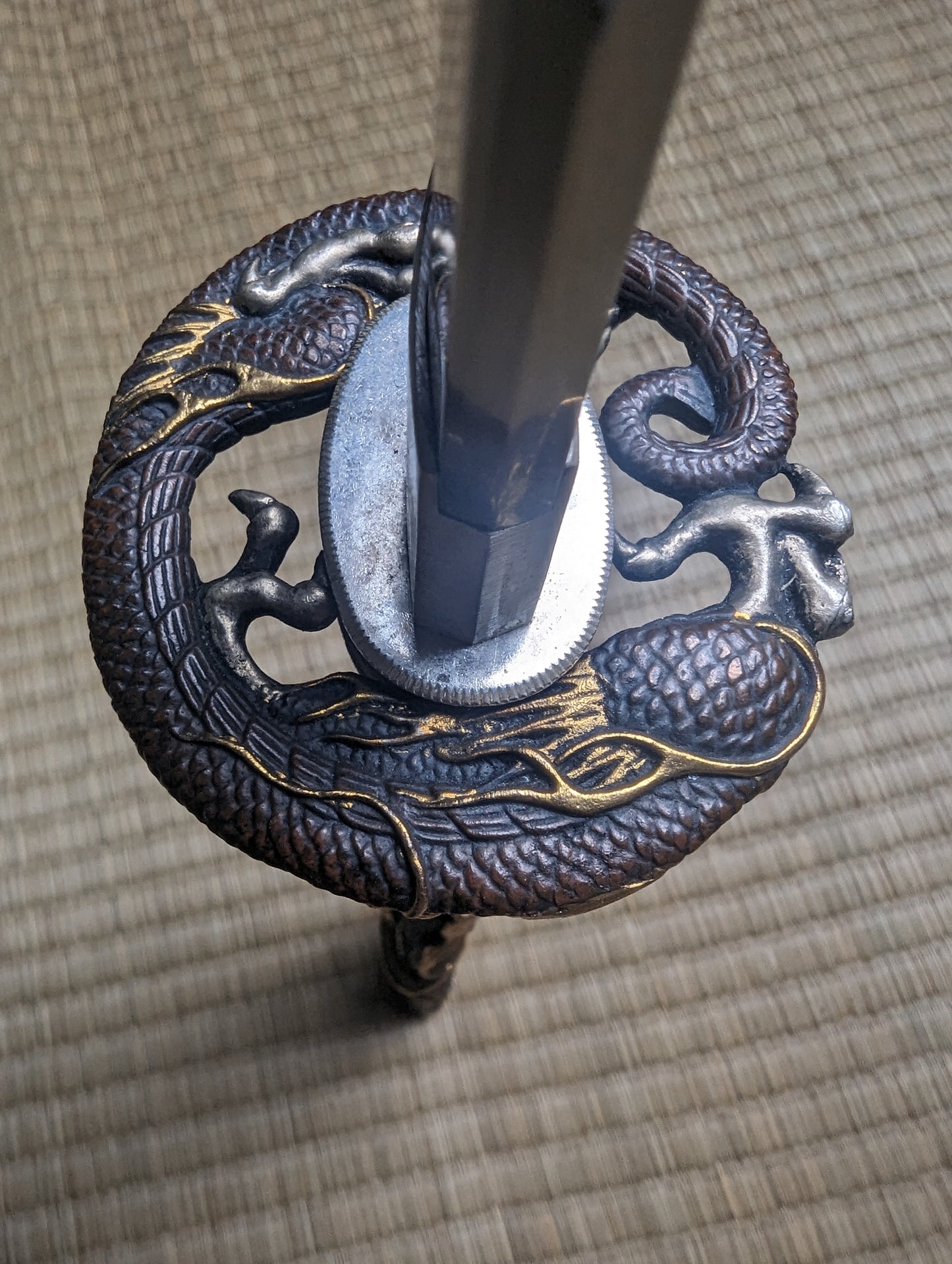 Phoenix Arms Dragon Head Tachi -  - Sanmai folded steel, clay tempered, 3-shade polish