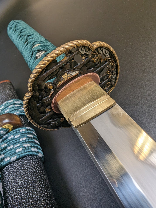 Phoenix Arms Wakizashi - Spring Bamboo - Laminated Sanmai Clay Tempered