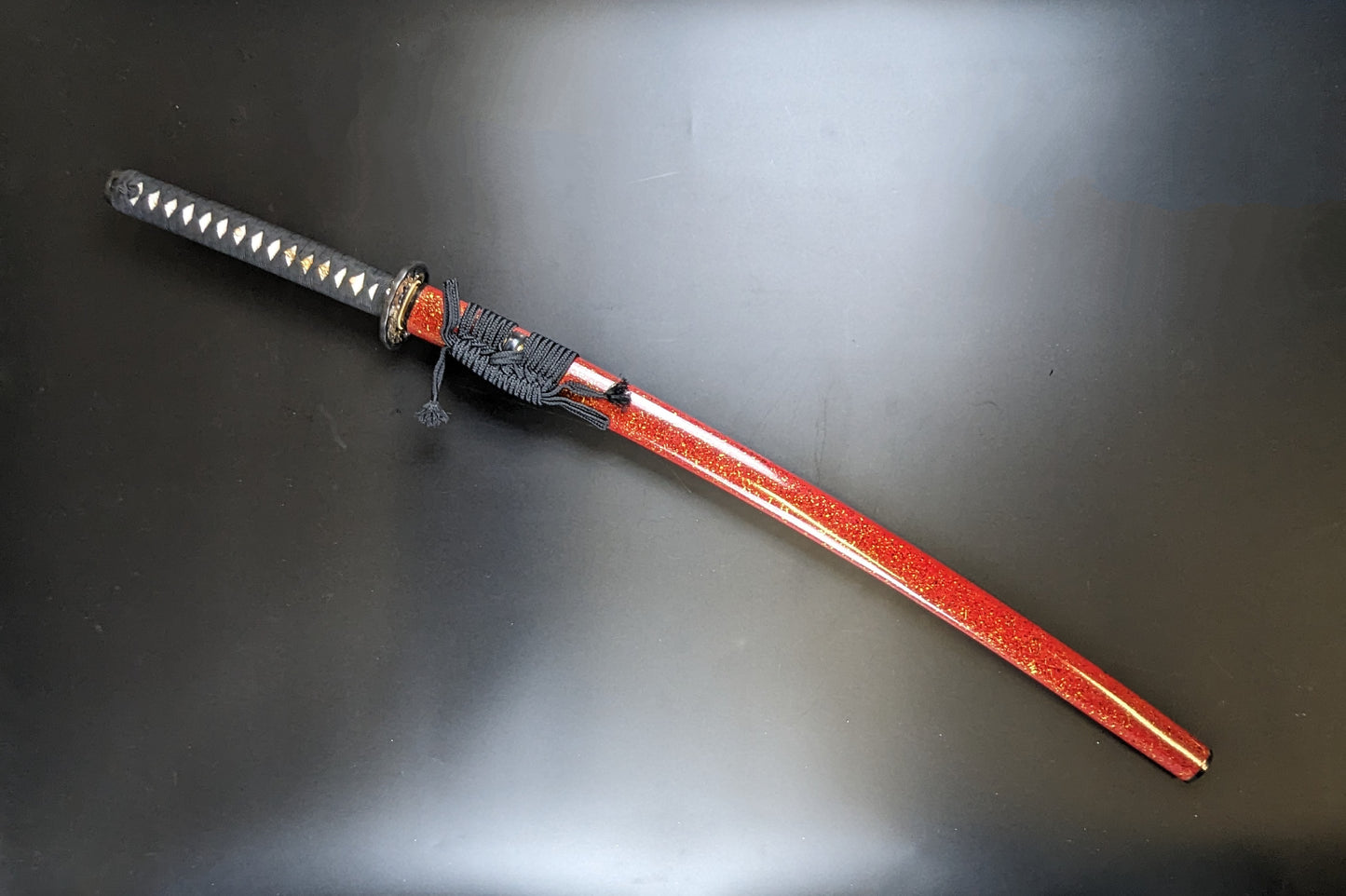 Dragonspring Premier Katana - Red Dragon - T10 Pearskin Finish