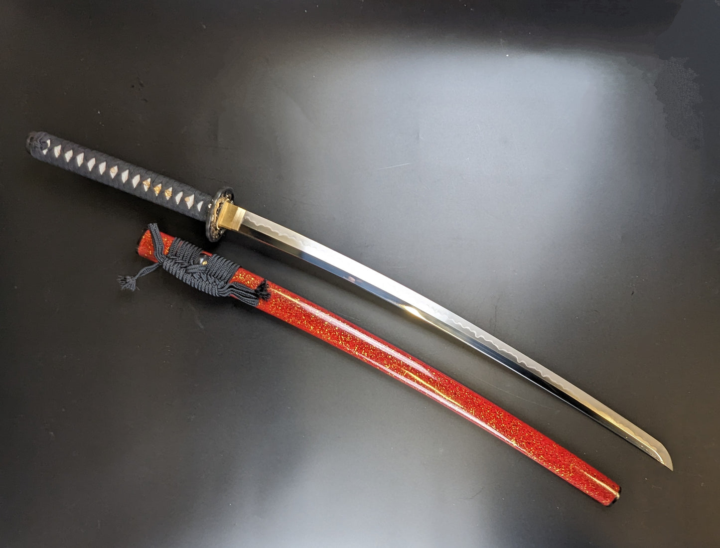 Dragonspring Premier Katana - Red Dragon - T10 Pearskin Finish