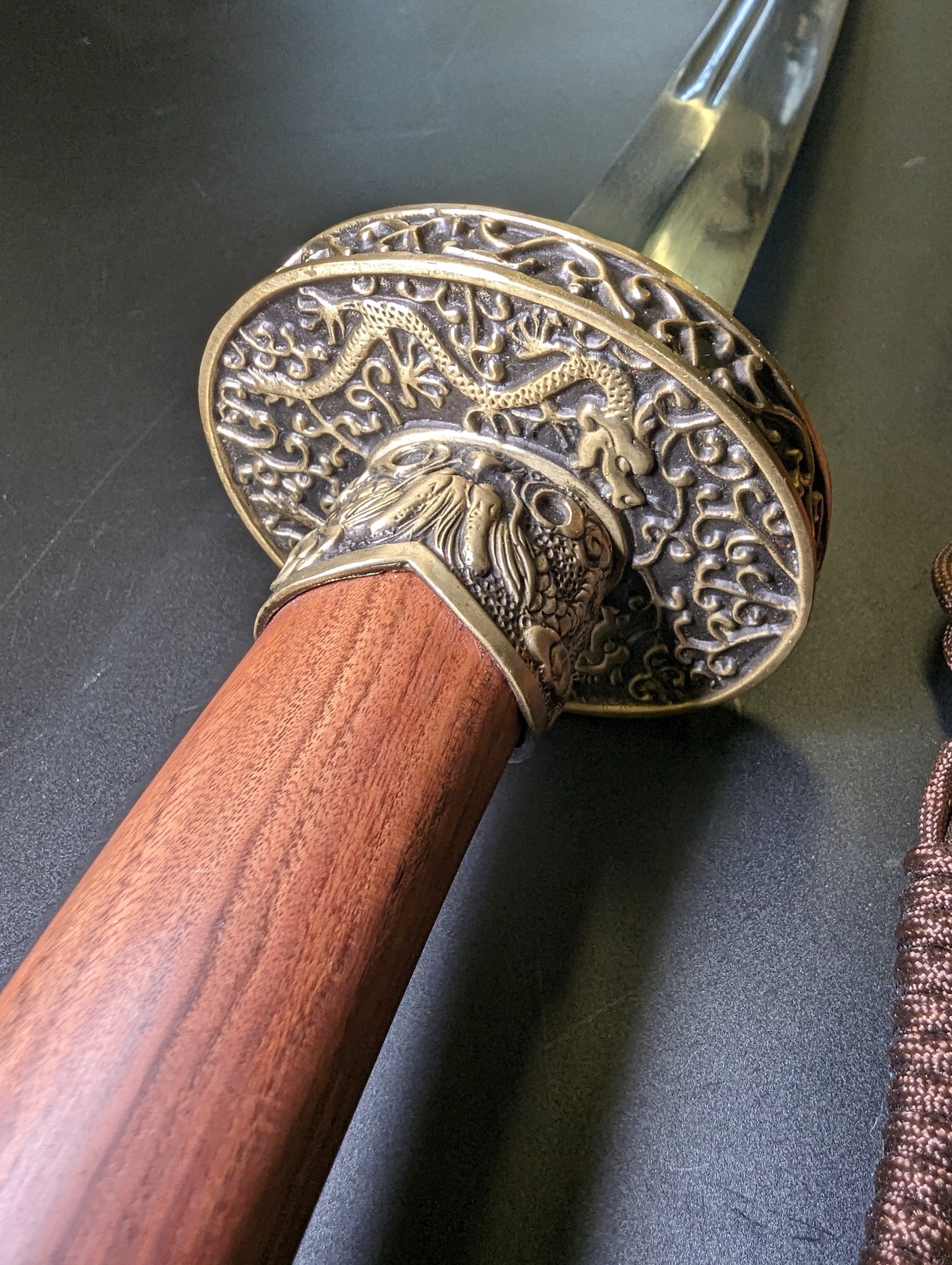 Phoenix Arms Brass Dragon Yanling Dao, Damascus Steel