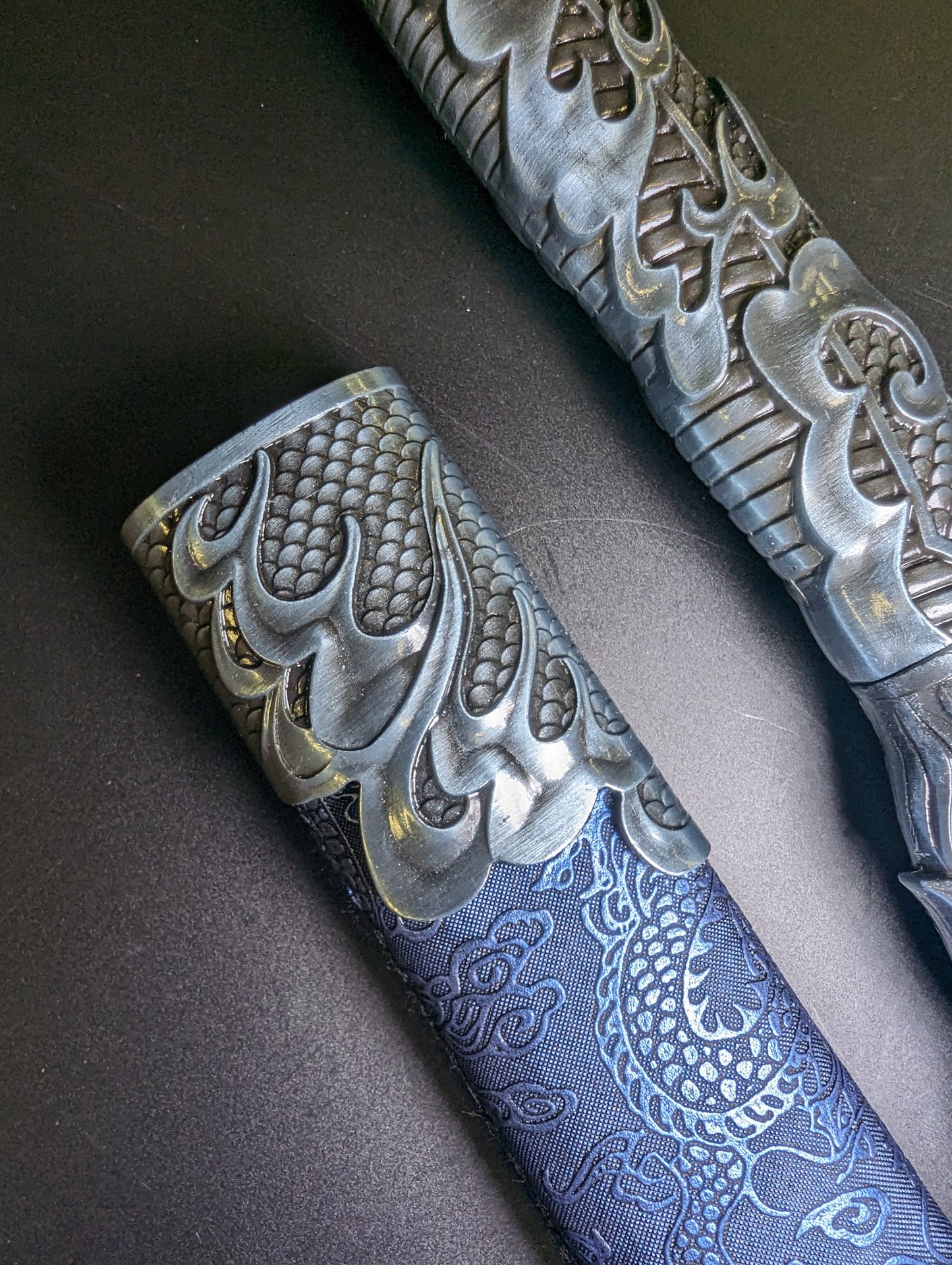 Dao, Etched Manganese Steel, Tang Style