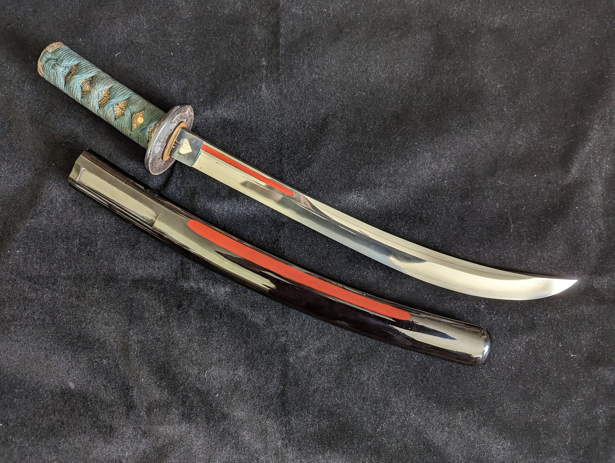 Antique Nihonto -  Naginata Naoshi Wakizashi - Late Edo, NBTHK attributed to Fujiwara Takada