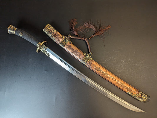 Phoenix Arms Ming Dao - Damascus Blade, copper scabbard