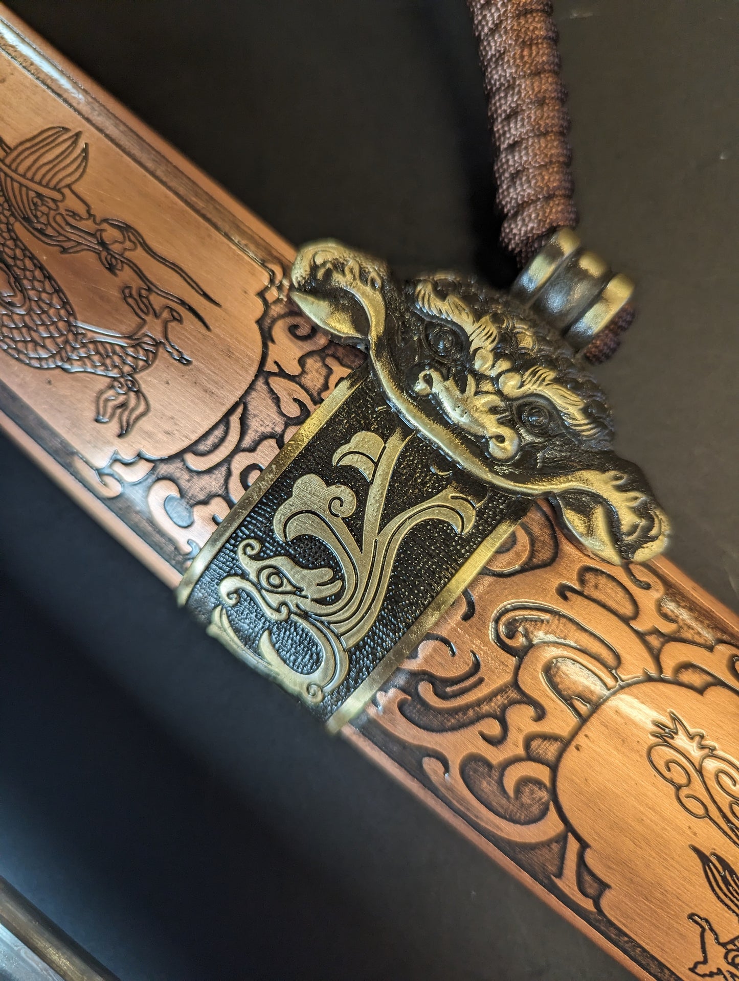 Phoenix Arms Ming Dao - Damascus Blade, copper scabbard