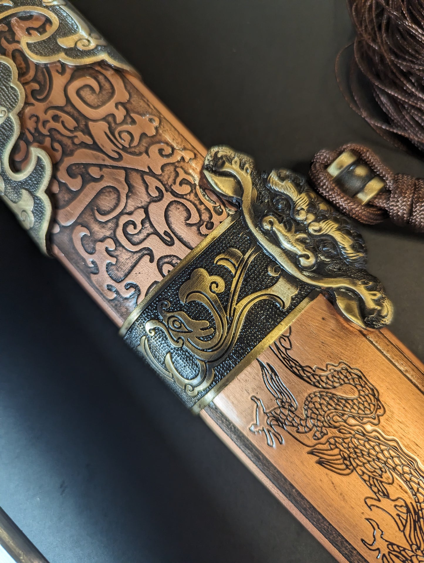 Phoenix Arms Ming Dao - Damascus Blade, copper scabbard