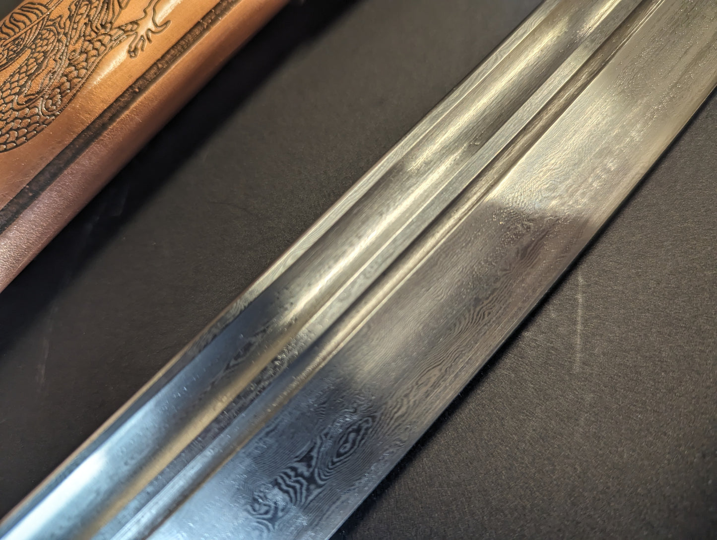 Phoenix Arms Ming Dao - Damascus Blade, copper scabbard