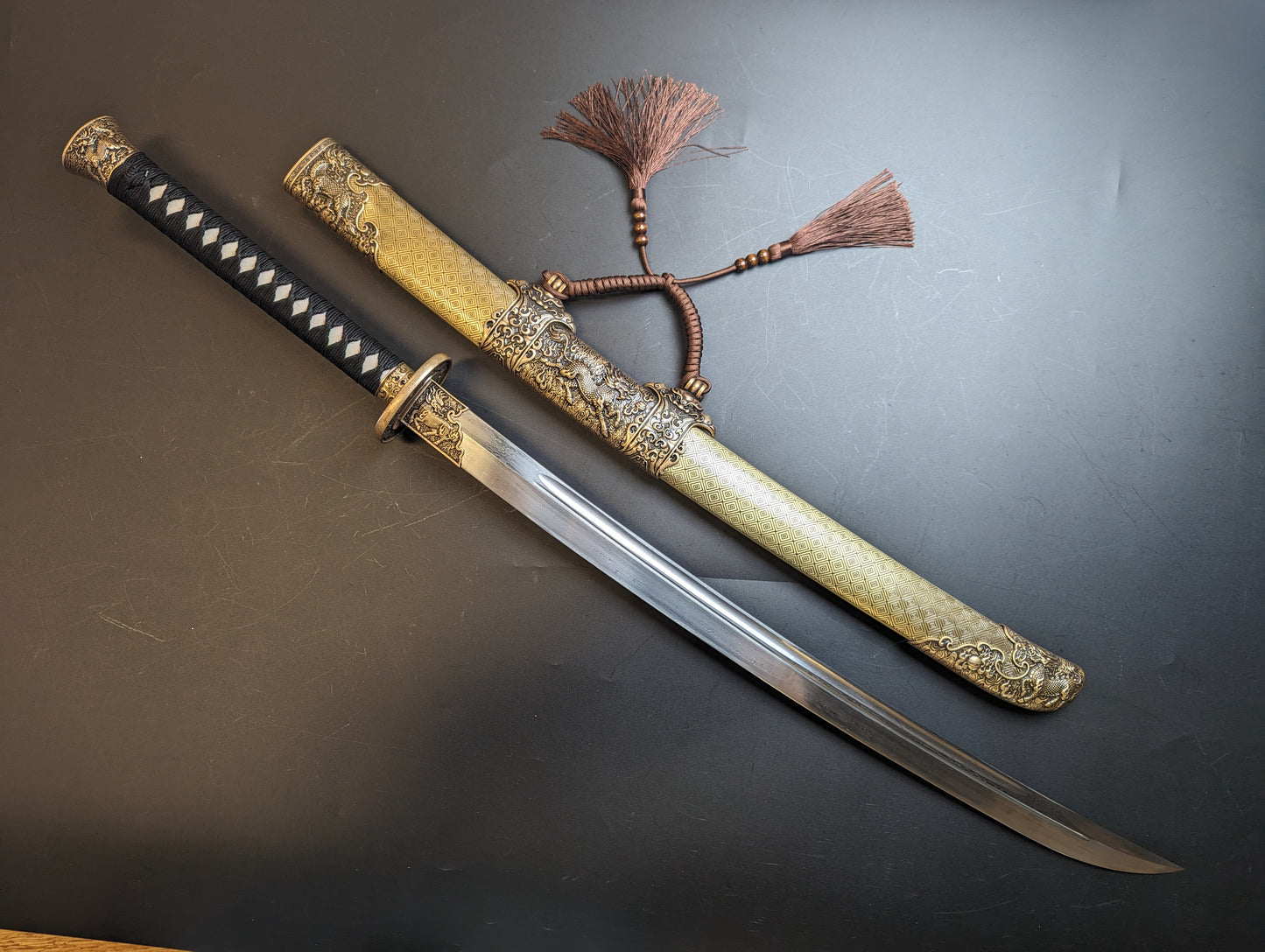 Ming Dao - Damascus Blade, copper scabbard