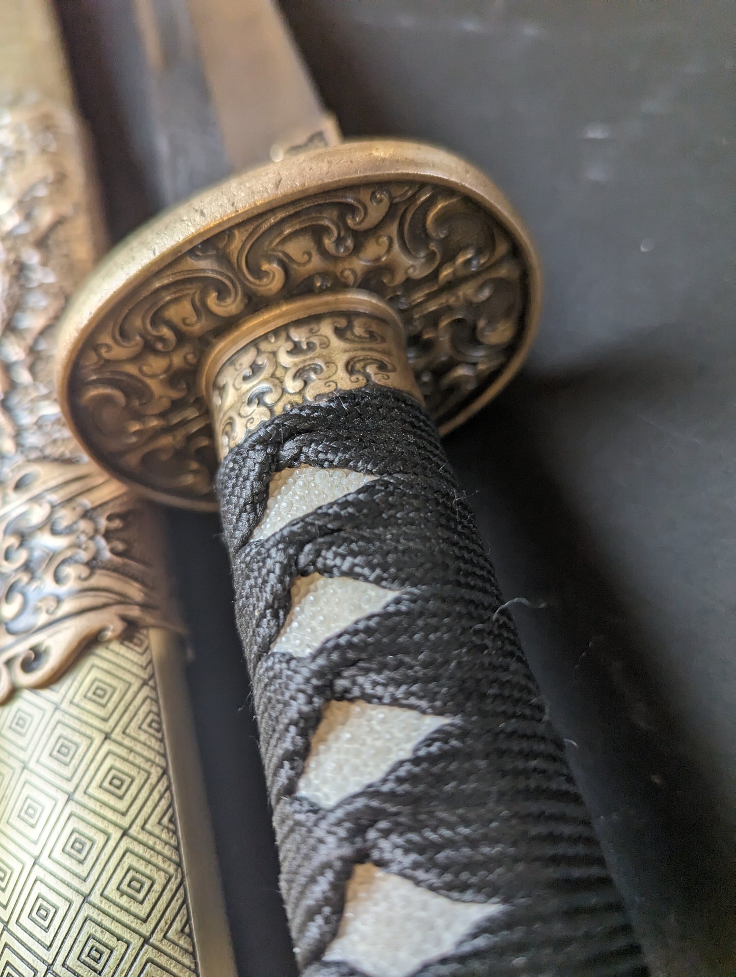 Ming Dao - Damascus Blade, copper scabbard