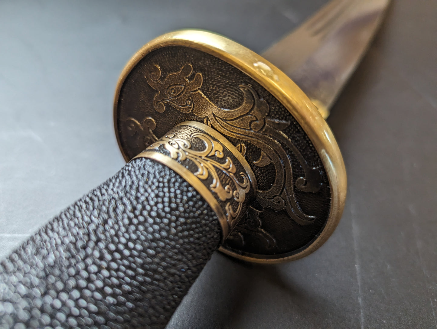 Phoenix Arms Ming Dao - Damascus Blade, copper scabbard