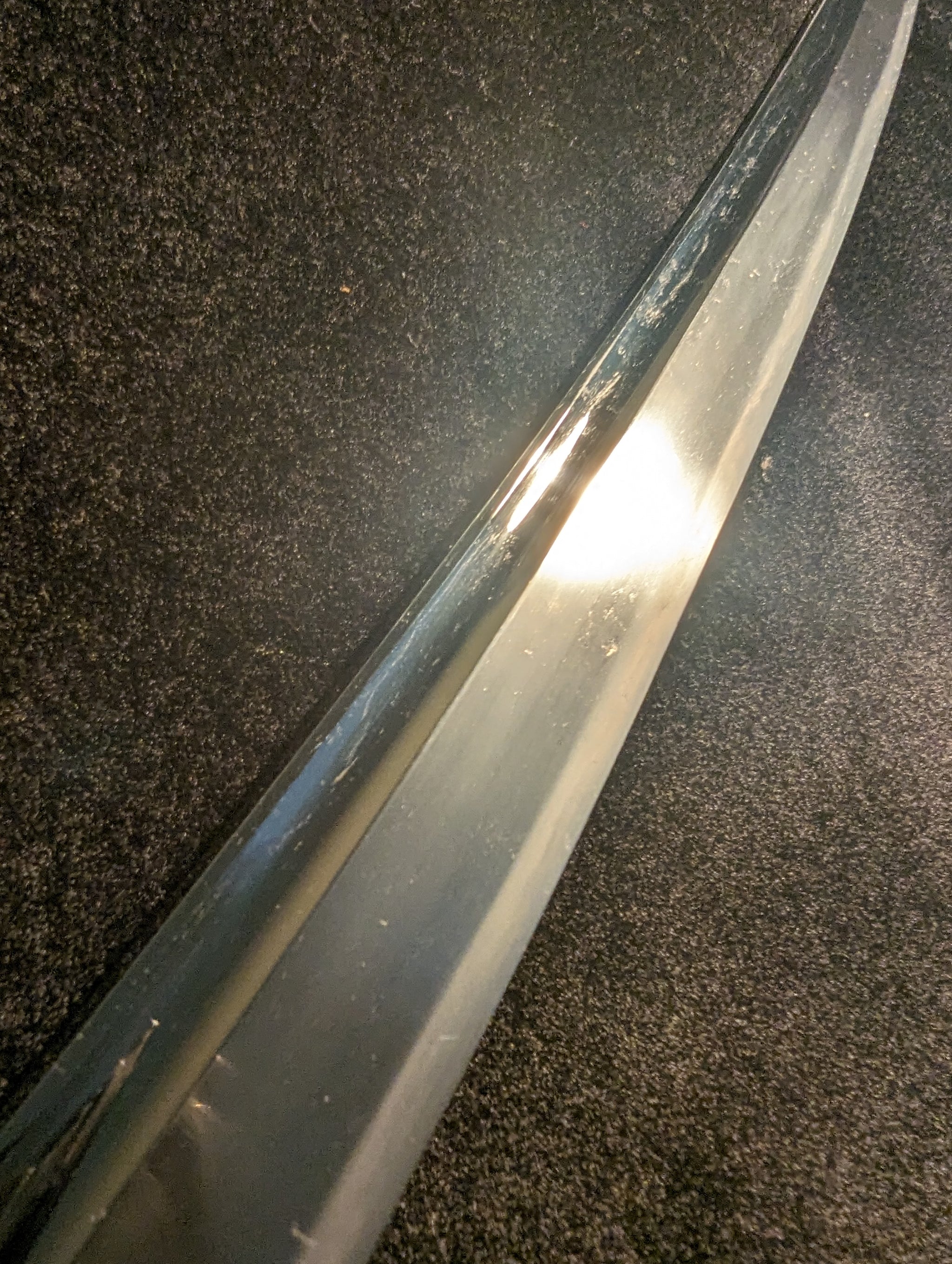 Antique Nihonto - Tachi in Shirasaya with Katana Koshirae, Nanbokucho Period to Oei (650+ years old) - Unsigned, NBTHK Tokubetsu Hozon Attributed to Mihara Masanobu