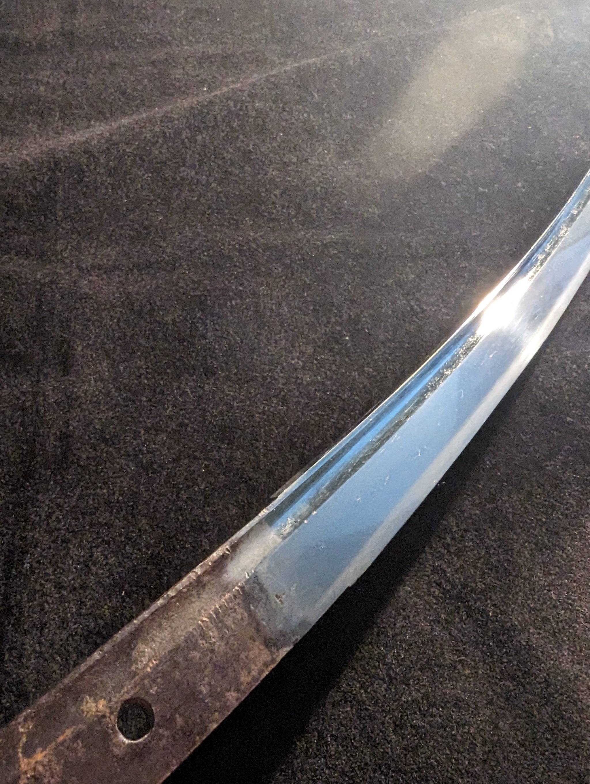 Antique Nihonto - Tachi in Shirasaya with Katana Koshirae, Nanbokucho Period to Oei (650+ years old) - Unsigned, NBTHK Tokubetsu Hozon Attributed to Mihara Masanobu