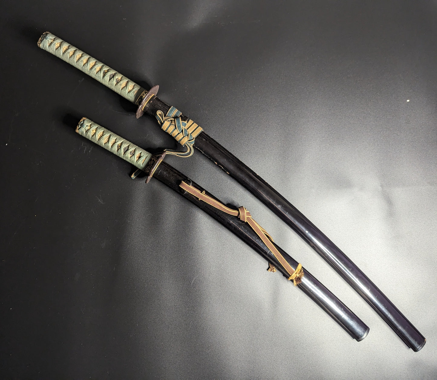 Antique Nihonto - Daishou Katana and Wakizashi, late Muromachi (425+ years old) - NBTHK Certified Nobununi - Sukemune