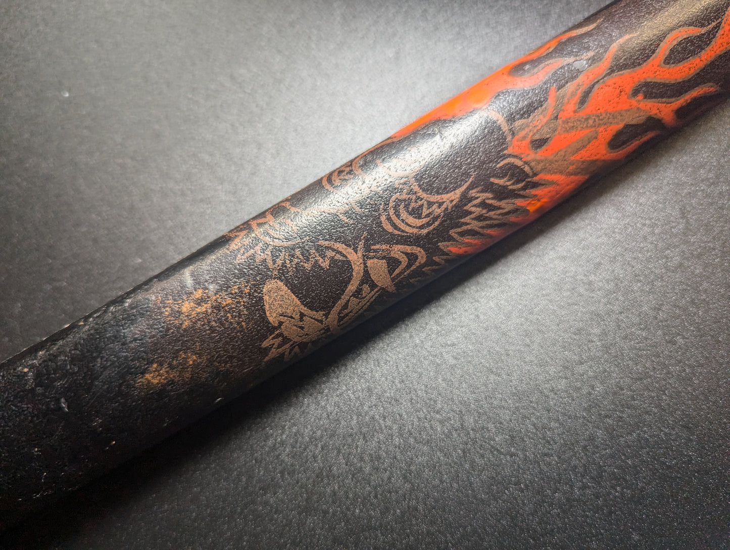 Antique Nihonto -  Battle Damaged Katana with Dragon Koshirae - Bizen Osafune Kiyomitsu signature, Tenbun 3 Eighth Month (1535) date certified by NTHK