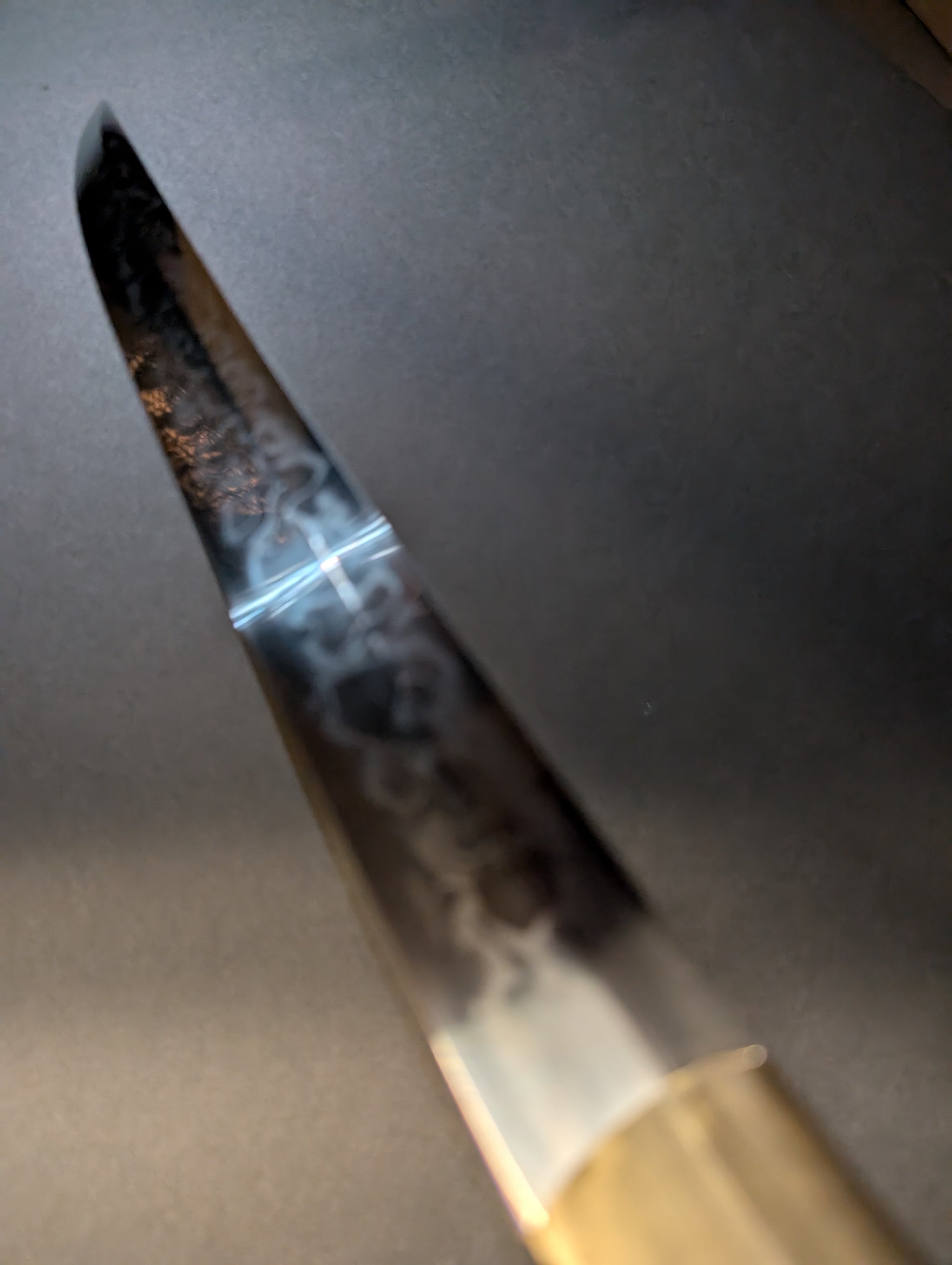 Phoenix Arms Double Dragon Moroha Tanto T10 with Hitatsura hamon