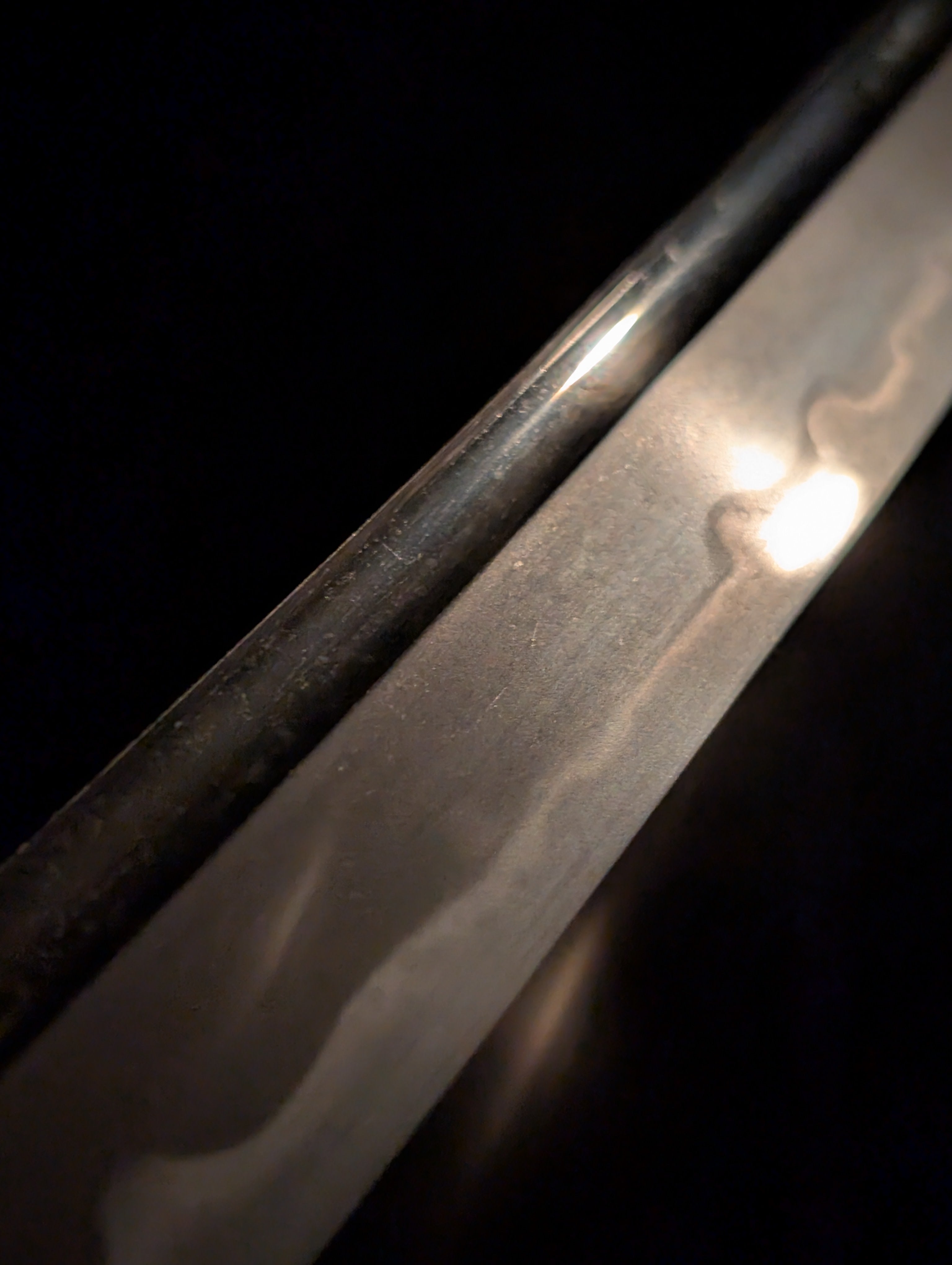 Antique Nihonto - Wakizashi in Shirasaya, Mumei - Late Muromachi (4-500 years old), NBTHK attributed to Kaneharu