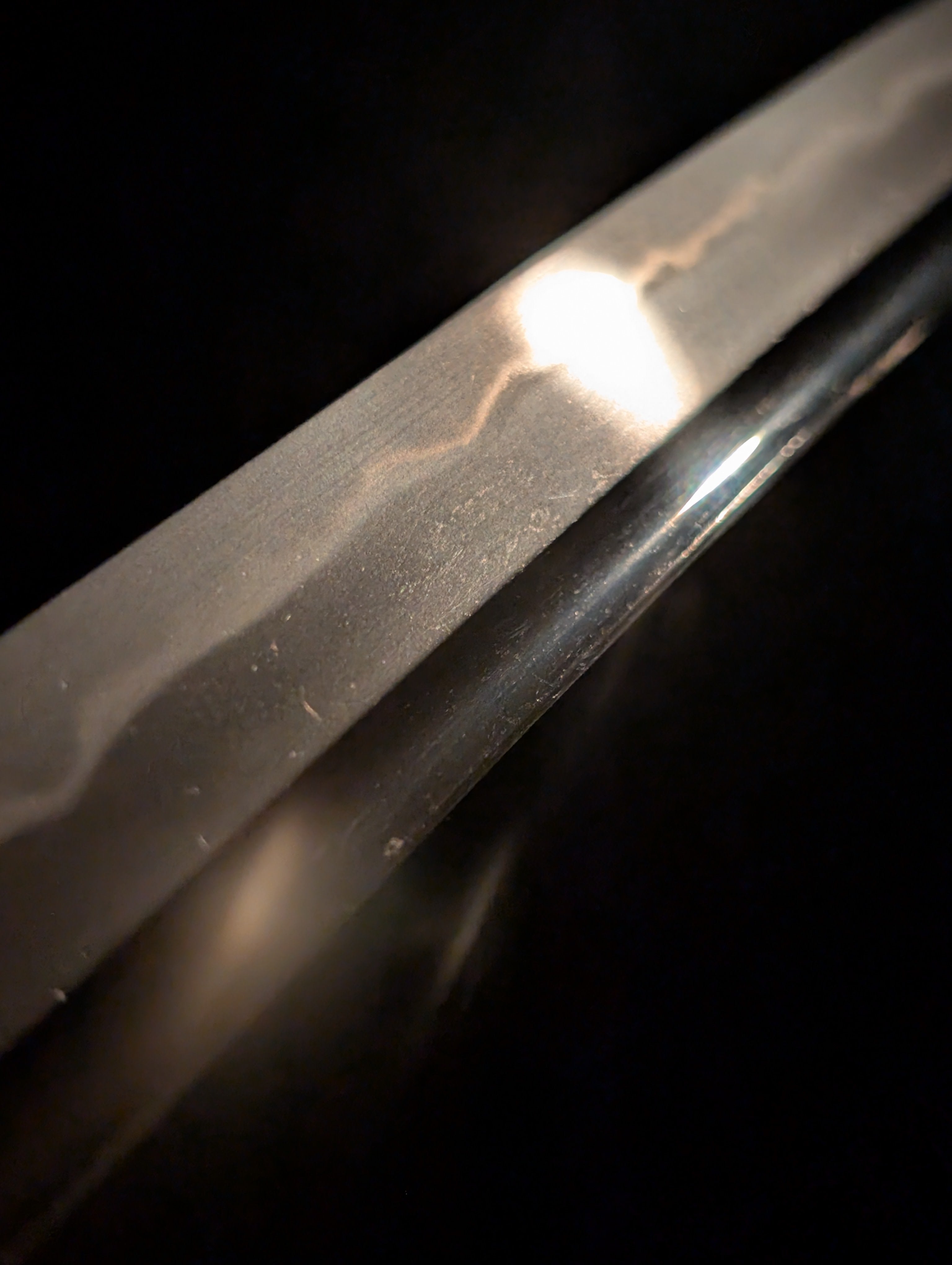 Antique Nihonto - Wakizashi in Shirasaya, Mumei - Late Muromachi (4-500 years old), NBTHK attributed to Kaneharu