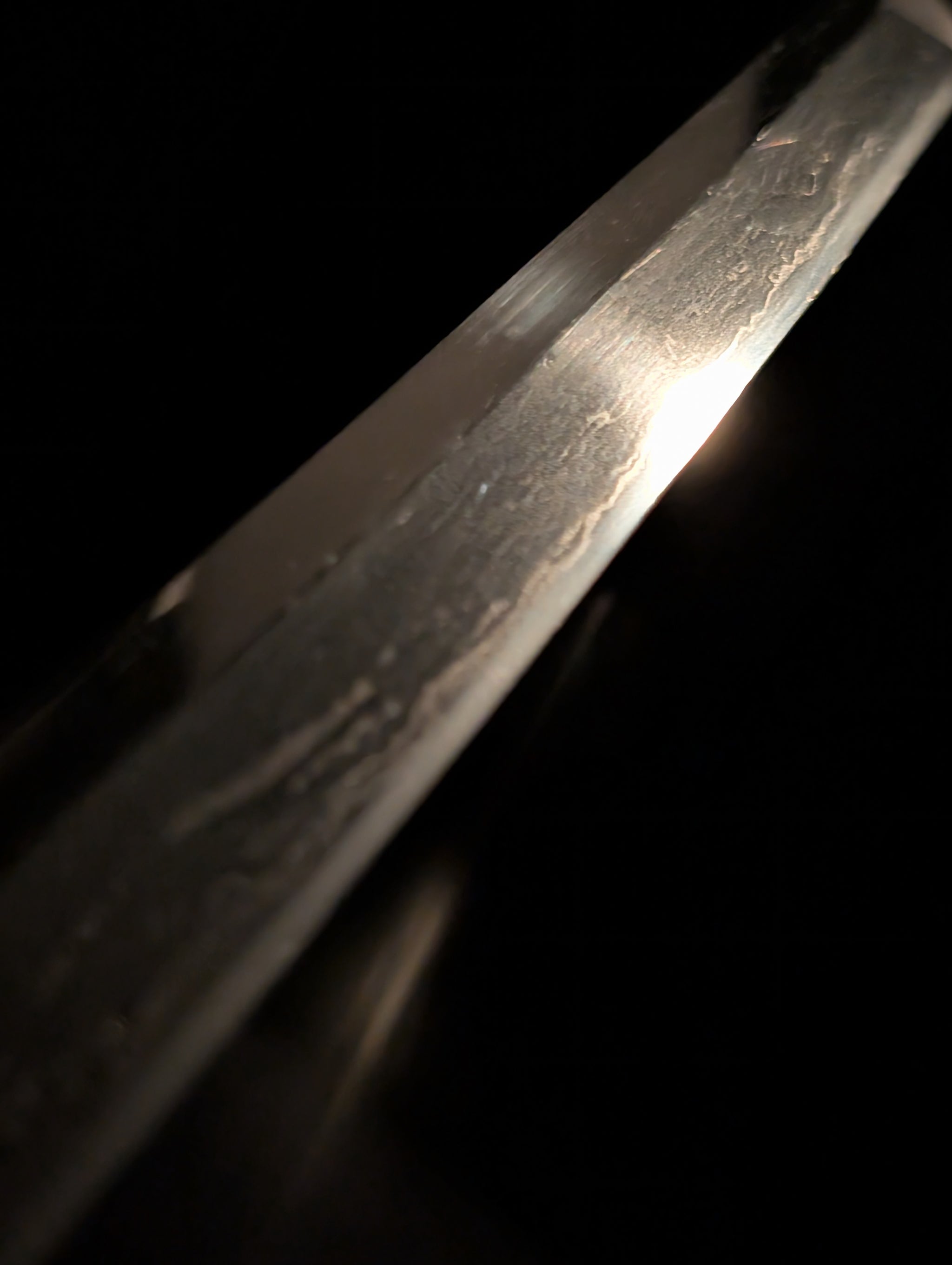 BATTLE DAMAGED, Antique Nihonto - VERY LONG Katana in Shirasaya
