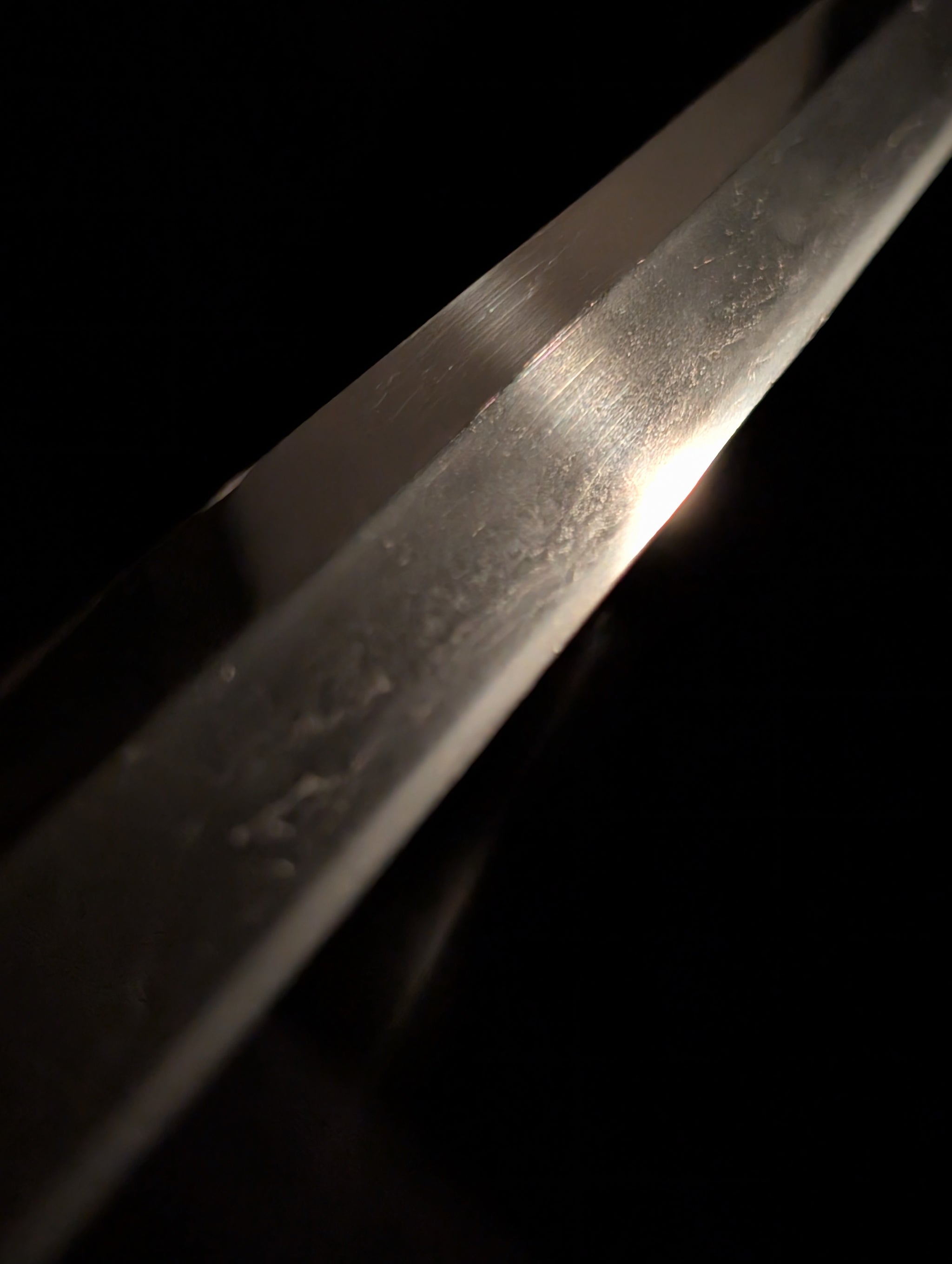 BATTLE DAMAGED, Antique Nihonto - VERY LONG Katana in Shirasaya