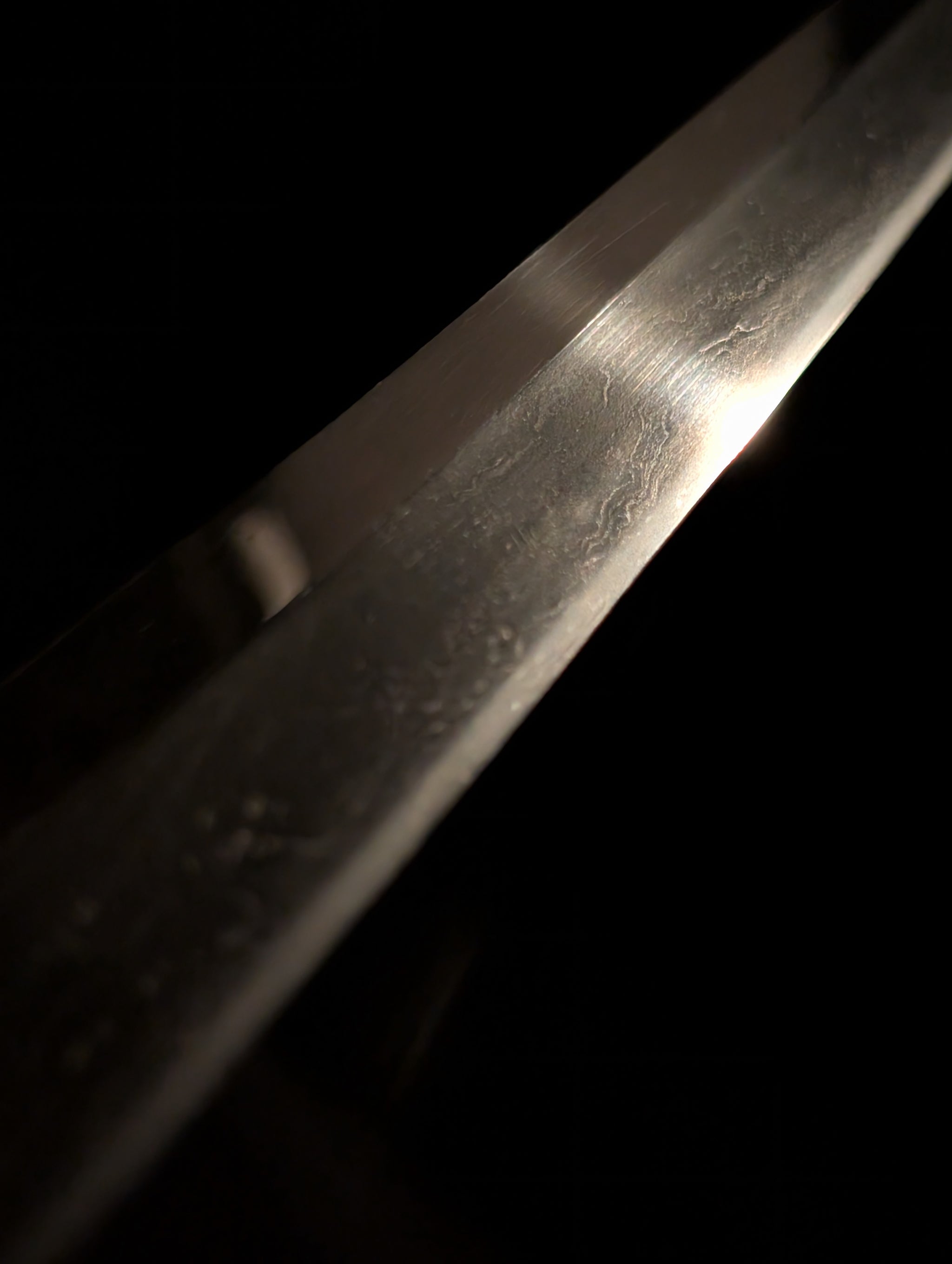 BATTLE DAMAGED, Antique Nihonto - VERY LONG Katana in Shirasaya