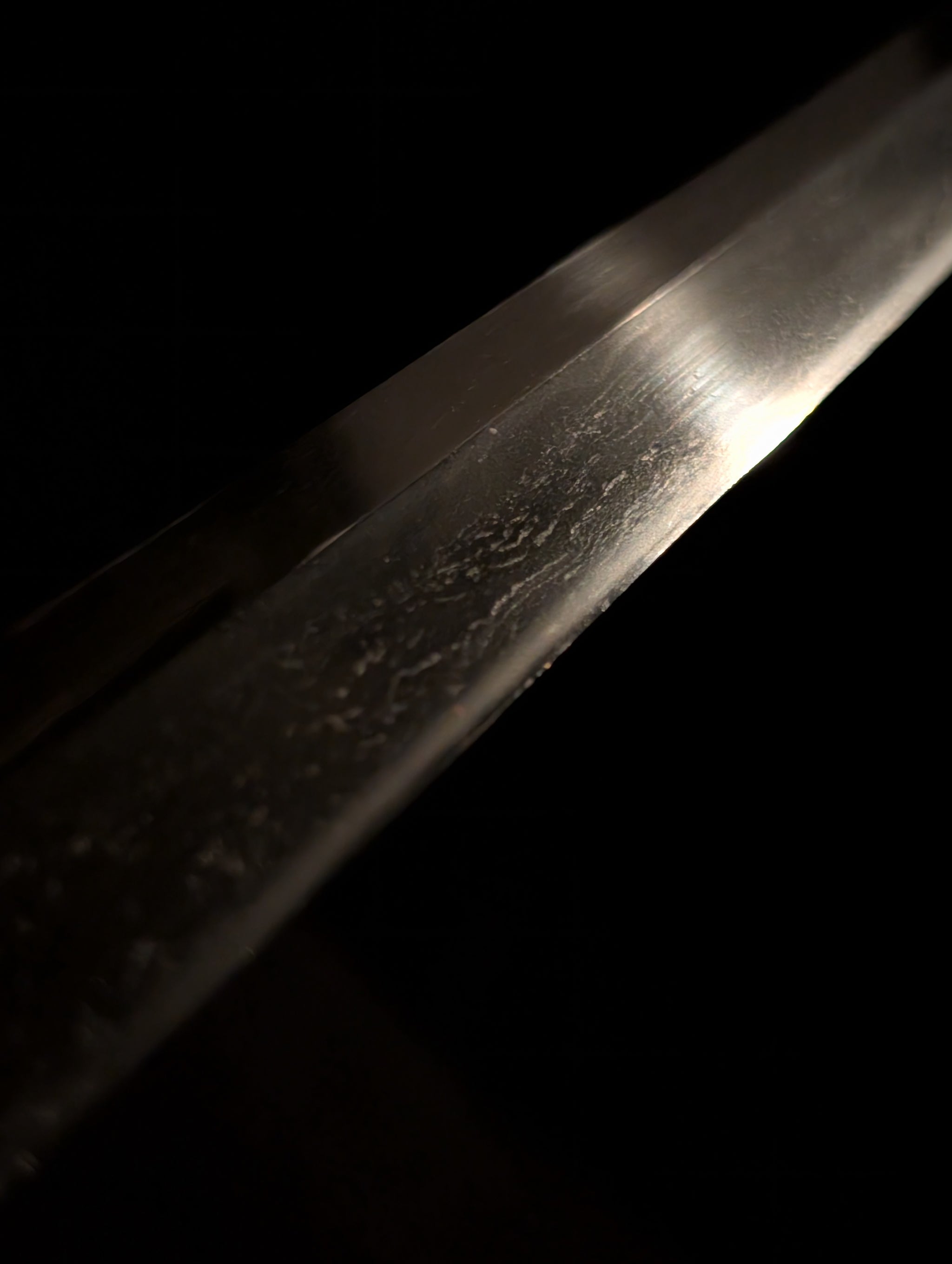 BATTLE DAMAGED, Antique Nihonto - VERY LONG Katana in Shirasaya
