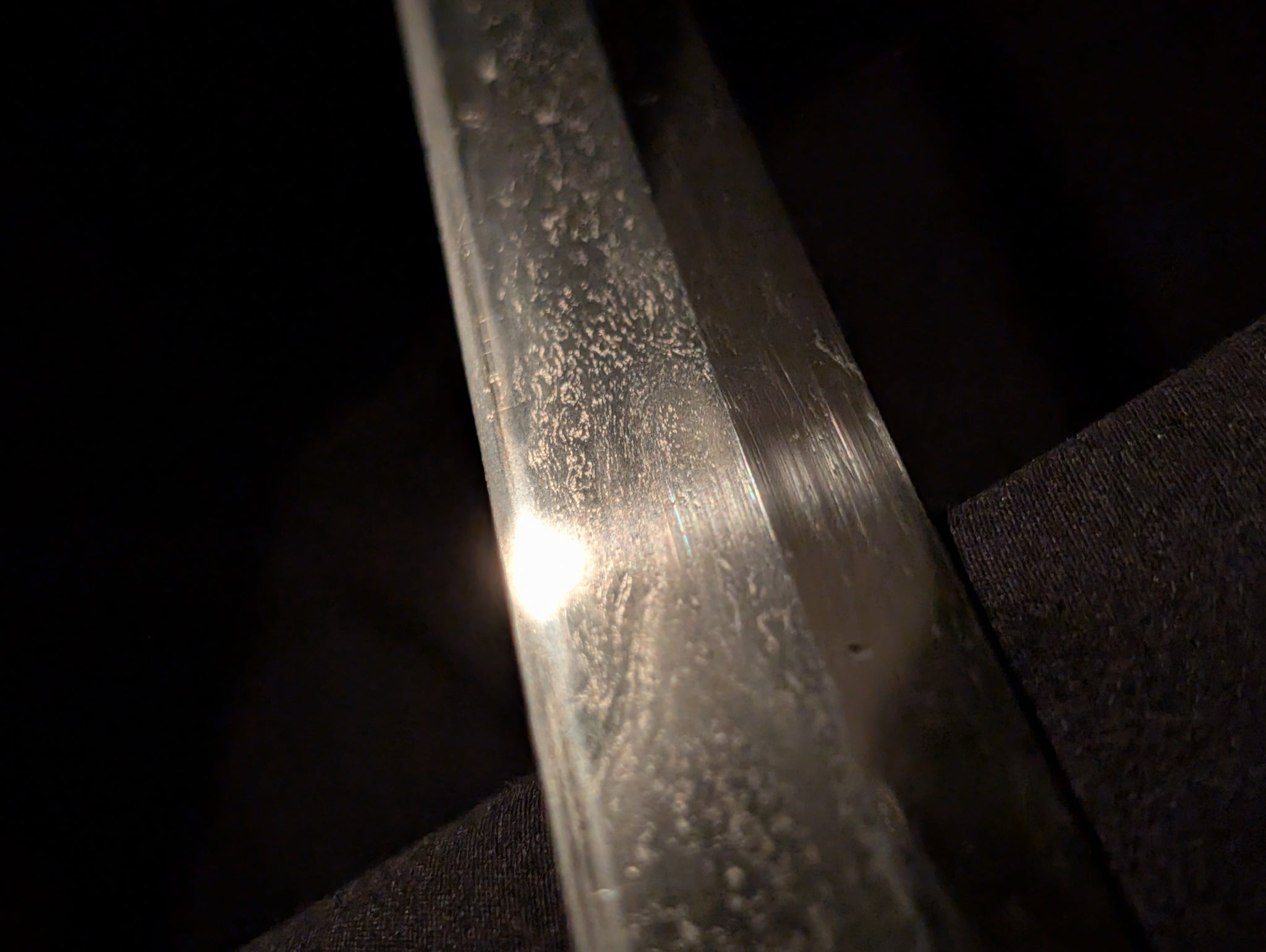 BATTLE DAMAGED, Antique Nihonto - VERY LONG Katana in Shirasaya