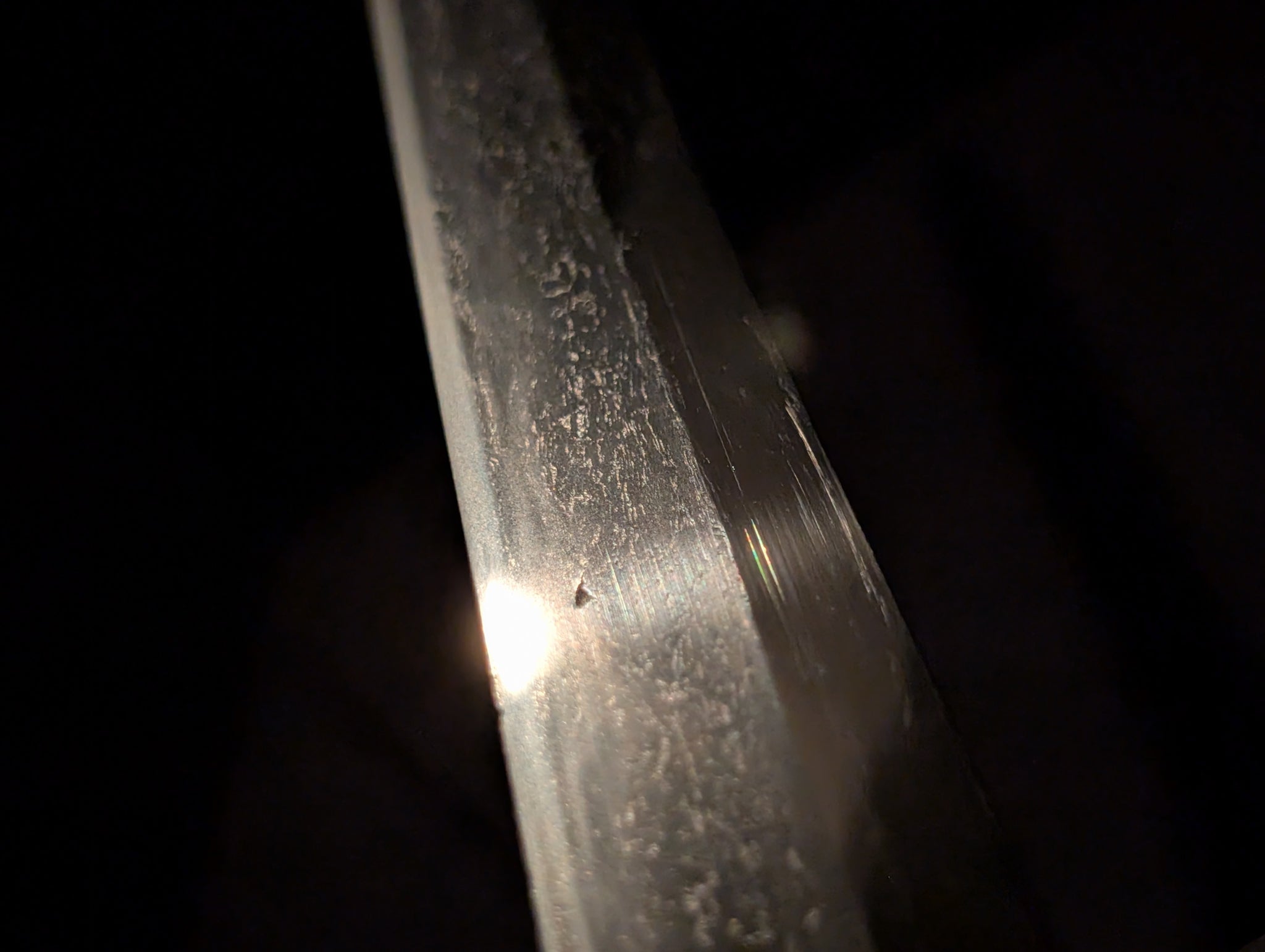 BATTLE DAMAGED, Antique Nihonto - VERY LONG Katana in Shirasaya