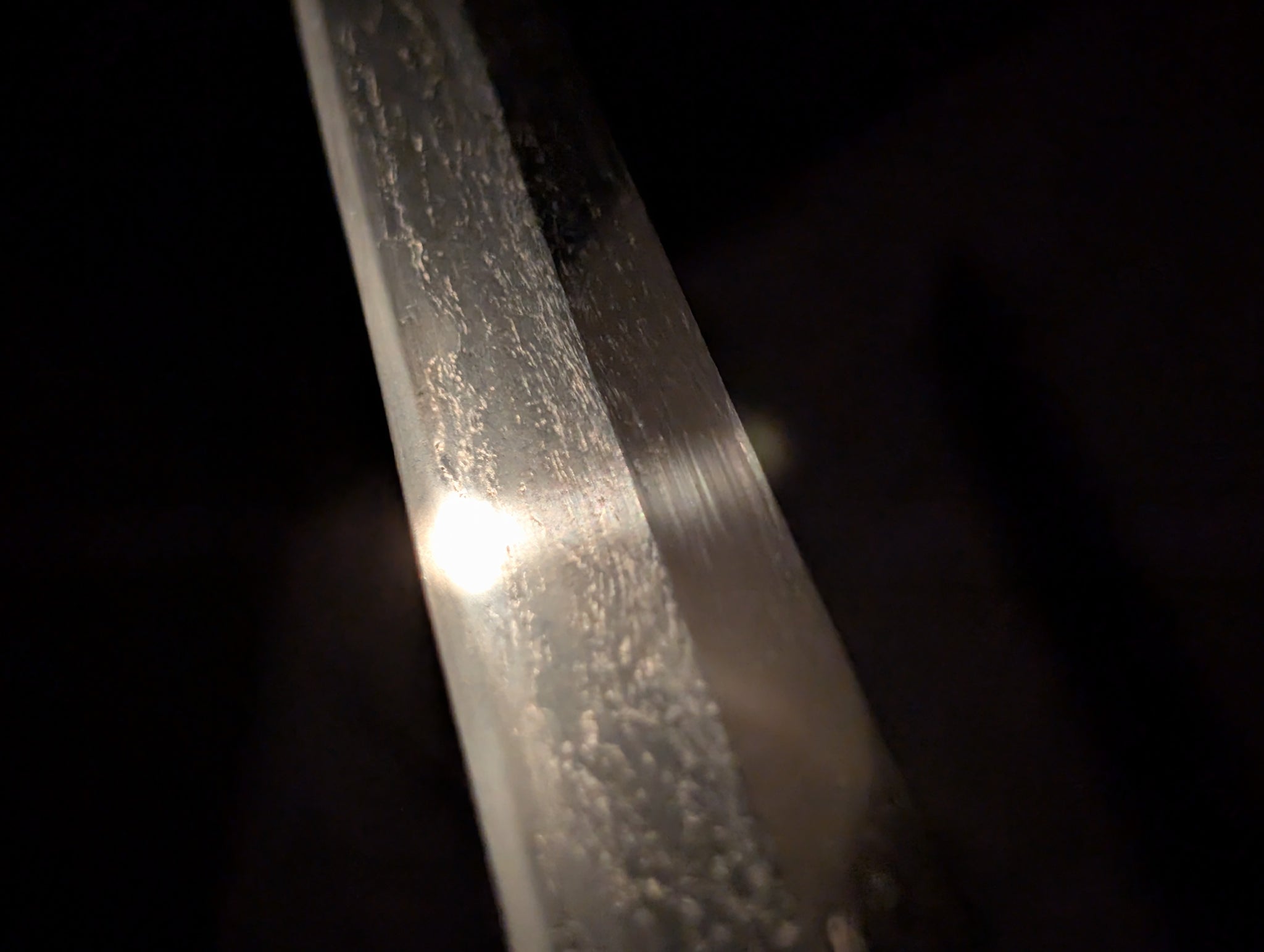 BATTLE DAMAGED, Antique Nihonto - VERY LONG Katana in Shirasaya