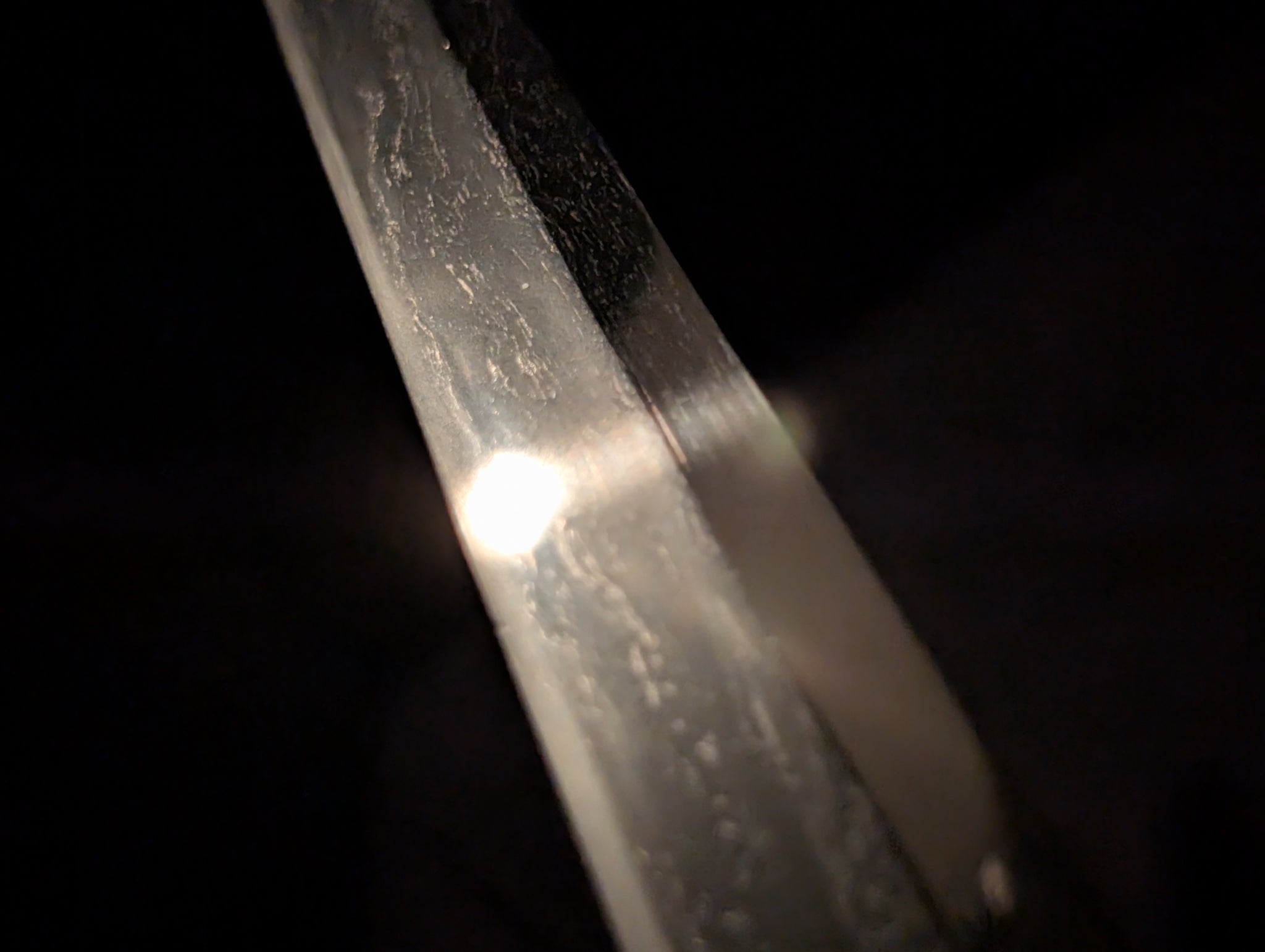 BATTLE DAMAGED, Antique Nihonto - VERY LONG Katana in Shirasaya
