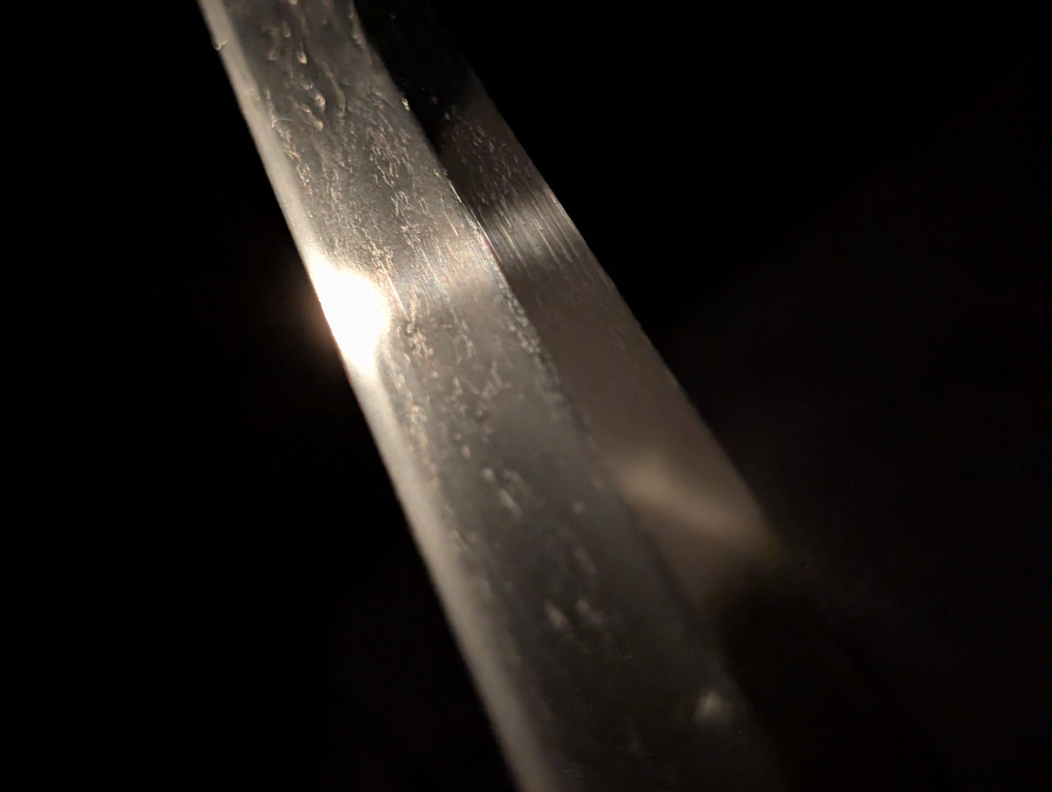 BATTLE DAMAGED, Antique Nihonto - VERY LONG Katana in Shirasaya