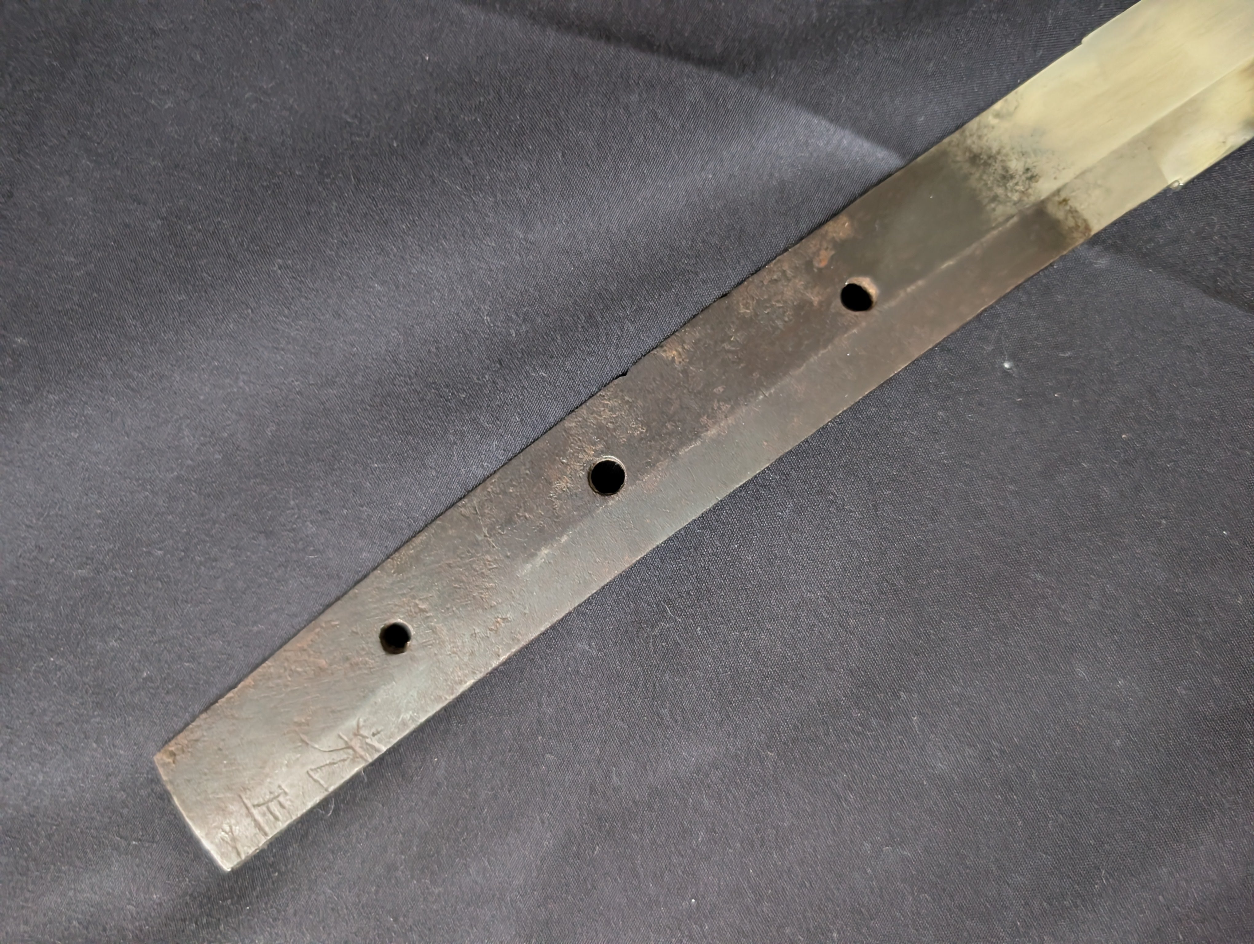 Antique Nihonto - Late Muromachi (450-500 years old) Nagamaki Naoshi Katana, signed Mitsunaga - NBTHK attributed to Mino Senjuin