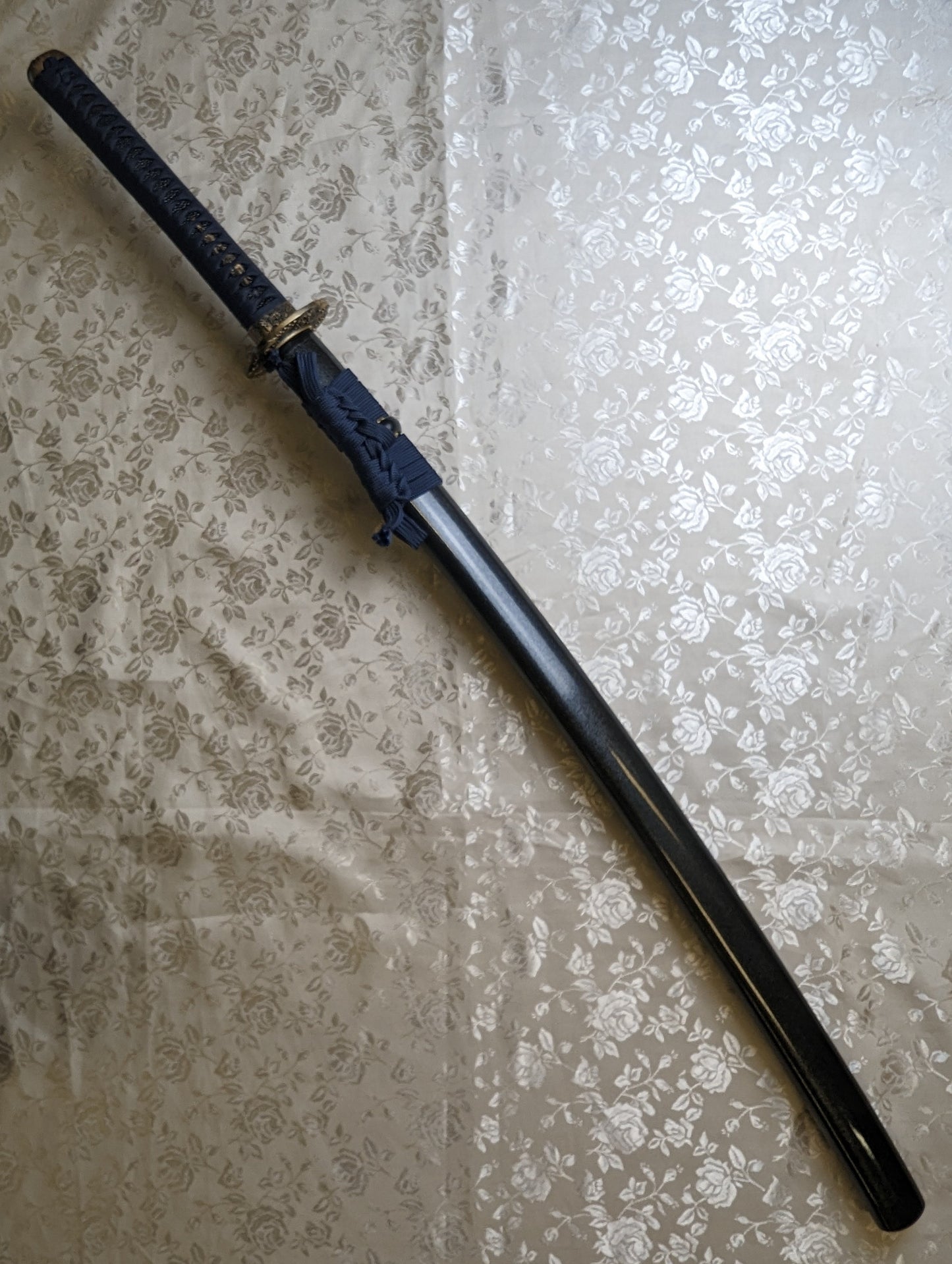 Cloudhammer Katana - Blue Waves -Practical 51crv4 German Spring Steel