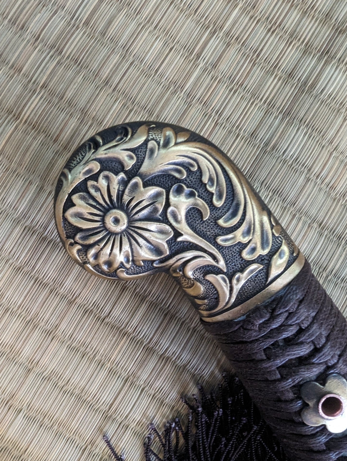 Ming Saber- Dragon Fittings, Damascus Steel