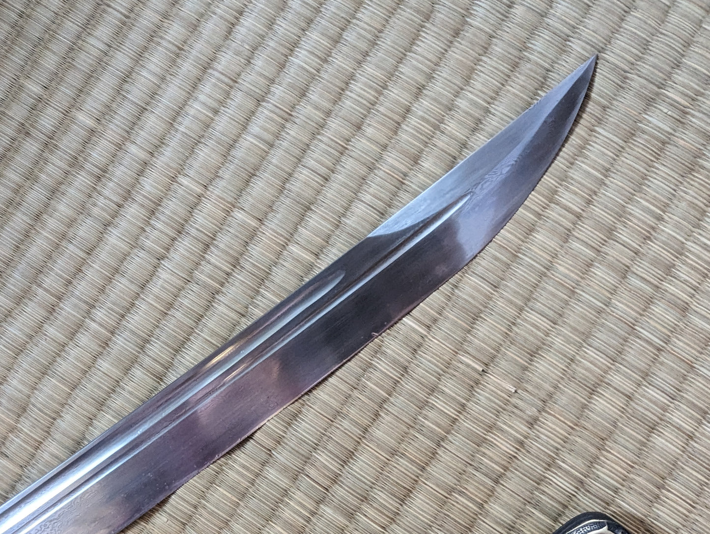 Ming Saber- Dragon Fittings, Damascus Steel