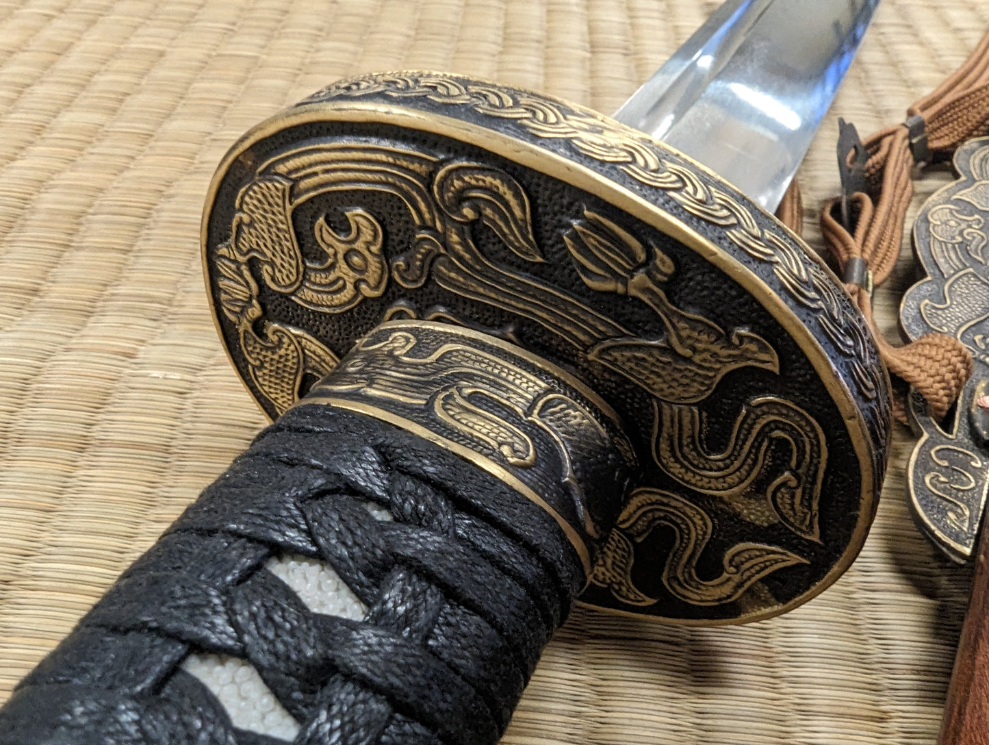 Oxtail Saber-  Damascus Steel