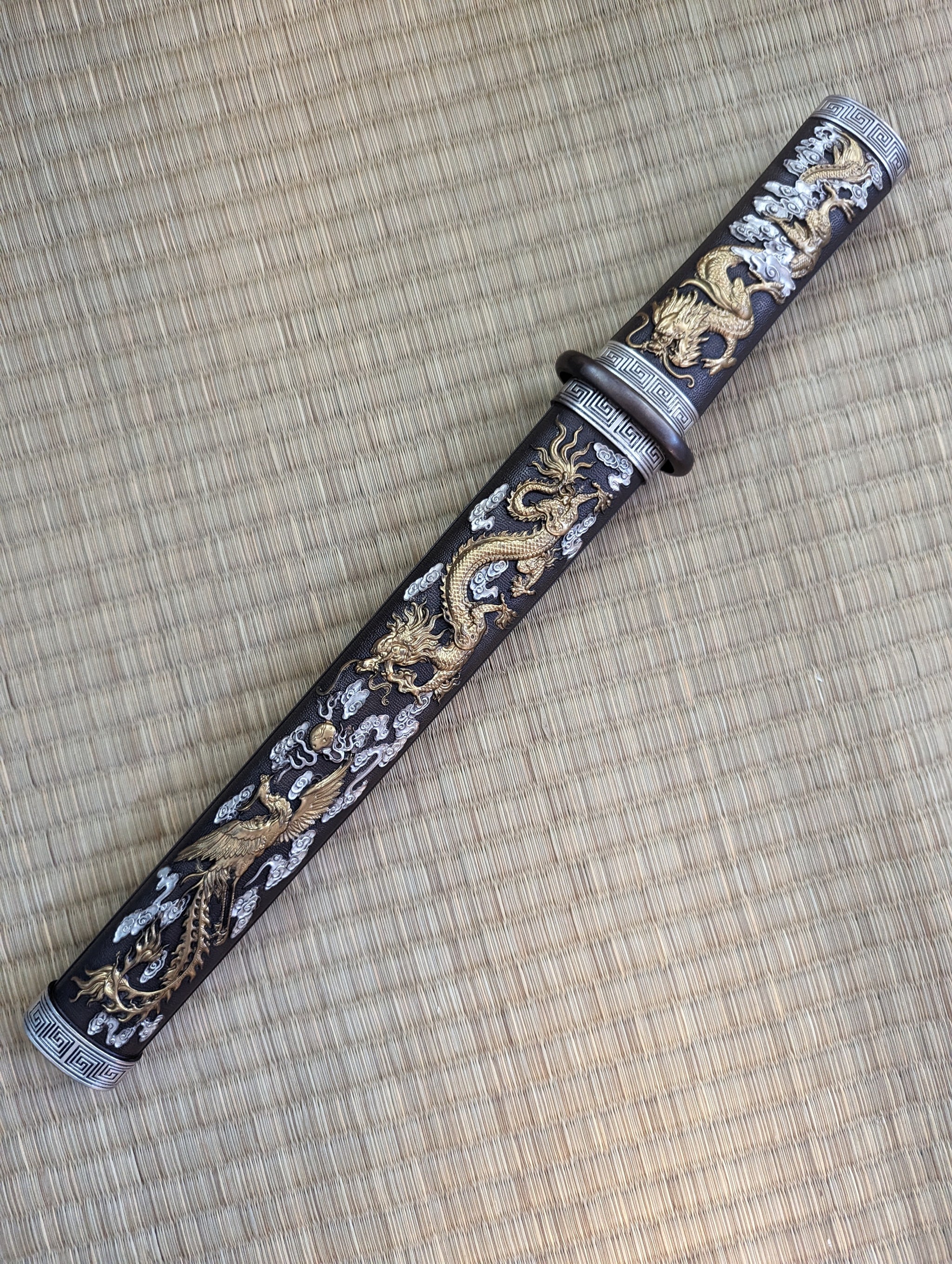 Phoenix Armory Dagger - Brass Dragon and Phoenix