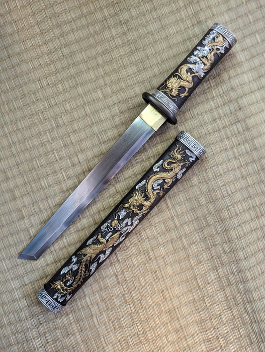 Phoenix Armory Dagger - Brass Dragon and Phoenix