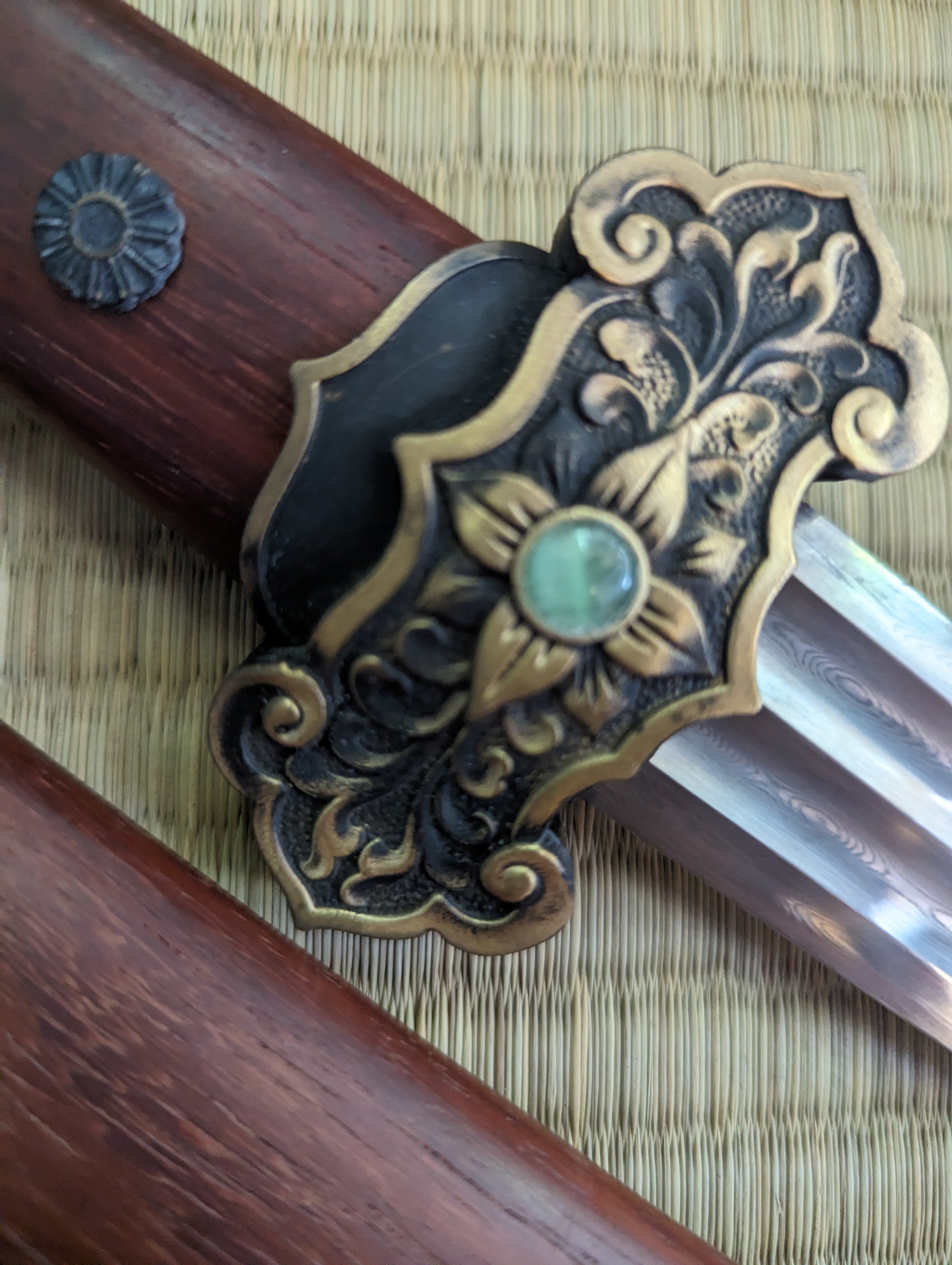 Phoenix Armory Jian Dagger, Damascus Steel